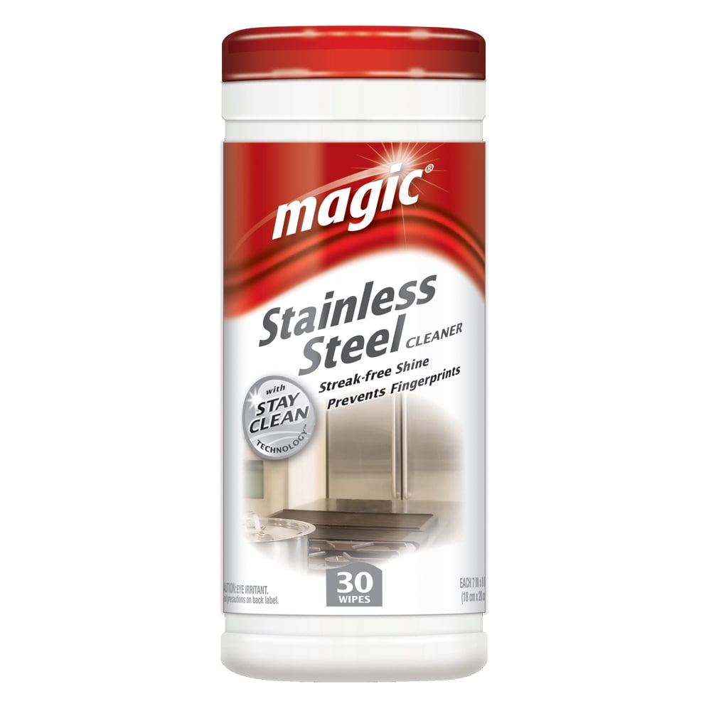 Stainless Steel Wipes, 40-Count Canister