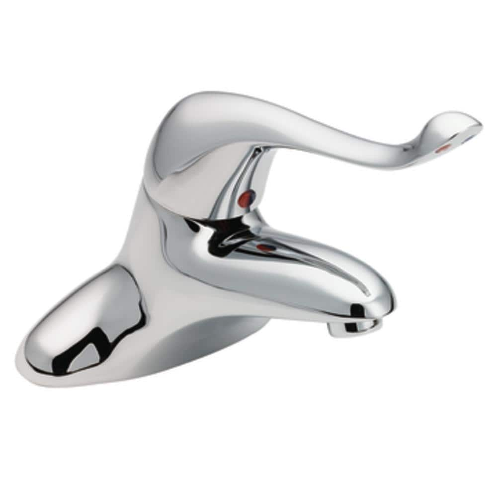 Moen M-dura Chrome 1-handle 4-in Centerset Bathroom Sink Faucet With 