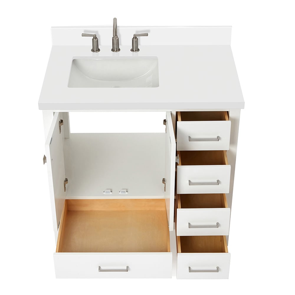 ARIEL A037SLWQRVOWHT Bath-Vanity-Combo - View #6