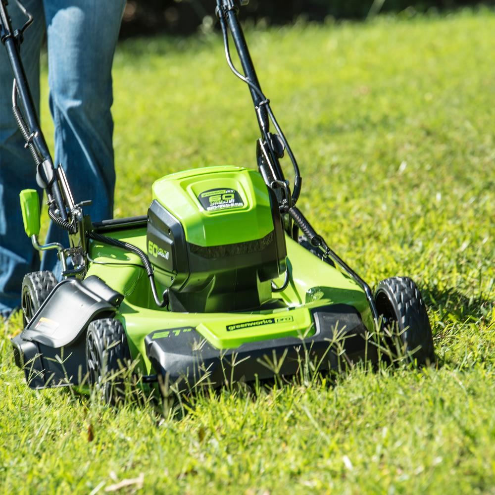 Greenworks Pro 60 volt 21 in Self propelled Cordless Lawn Mower 5