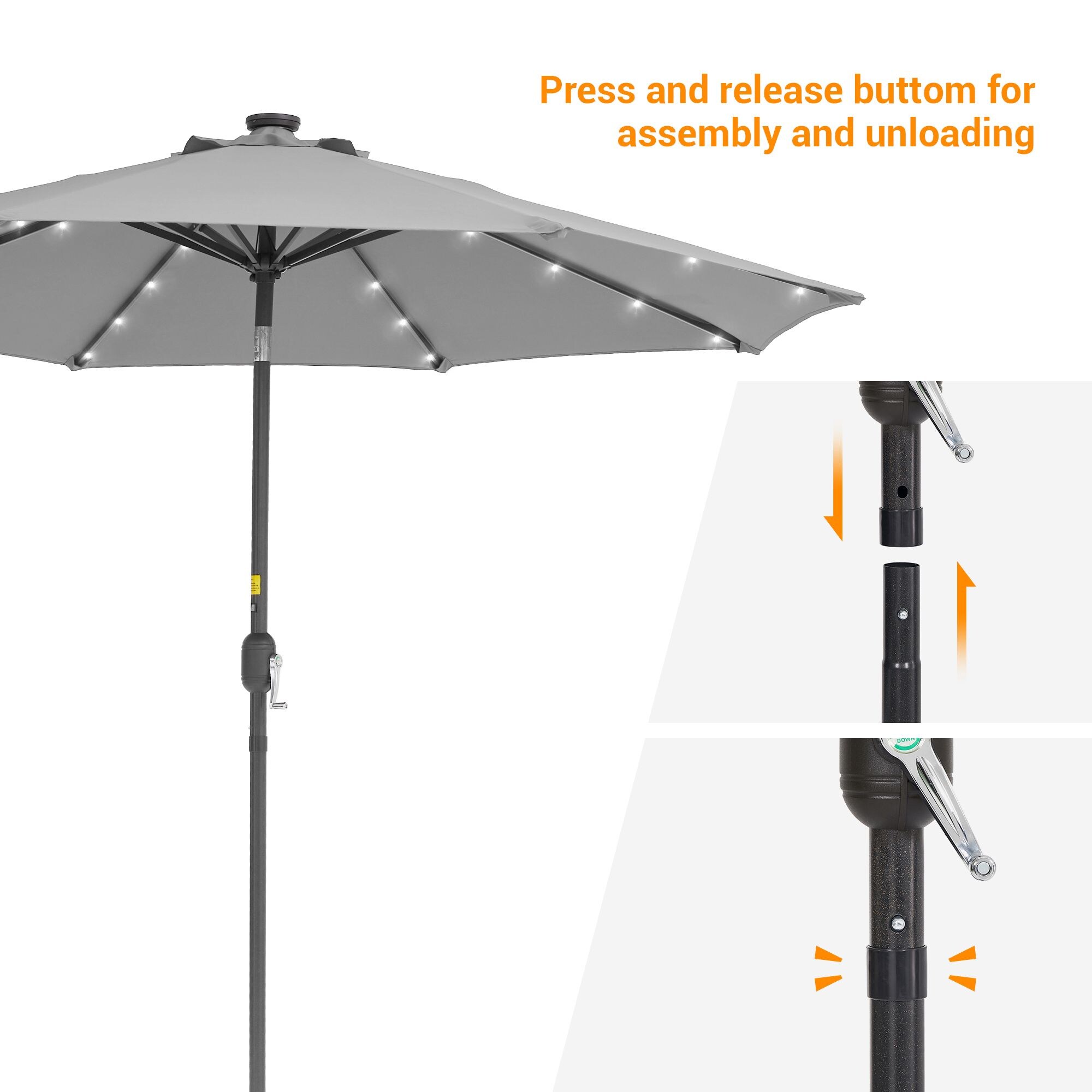 Sonkuki SD-TJLED09GY Umbrellas-2 - View #8
