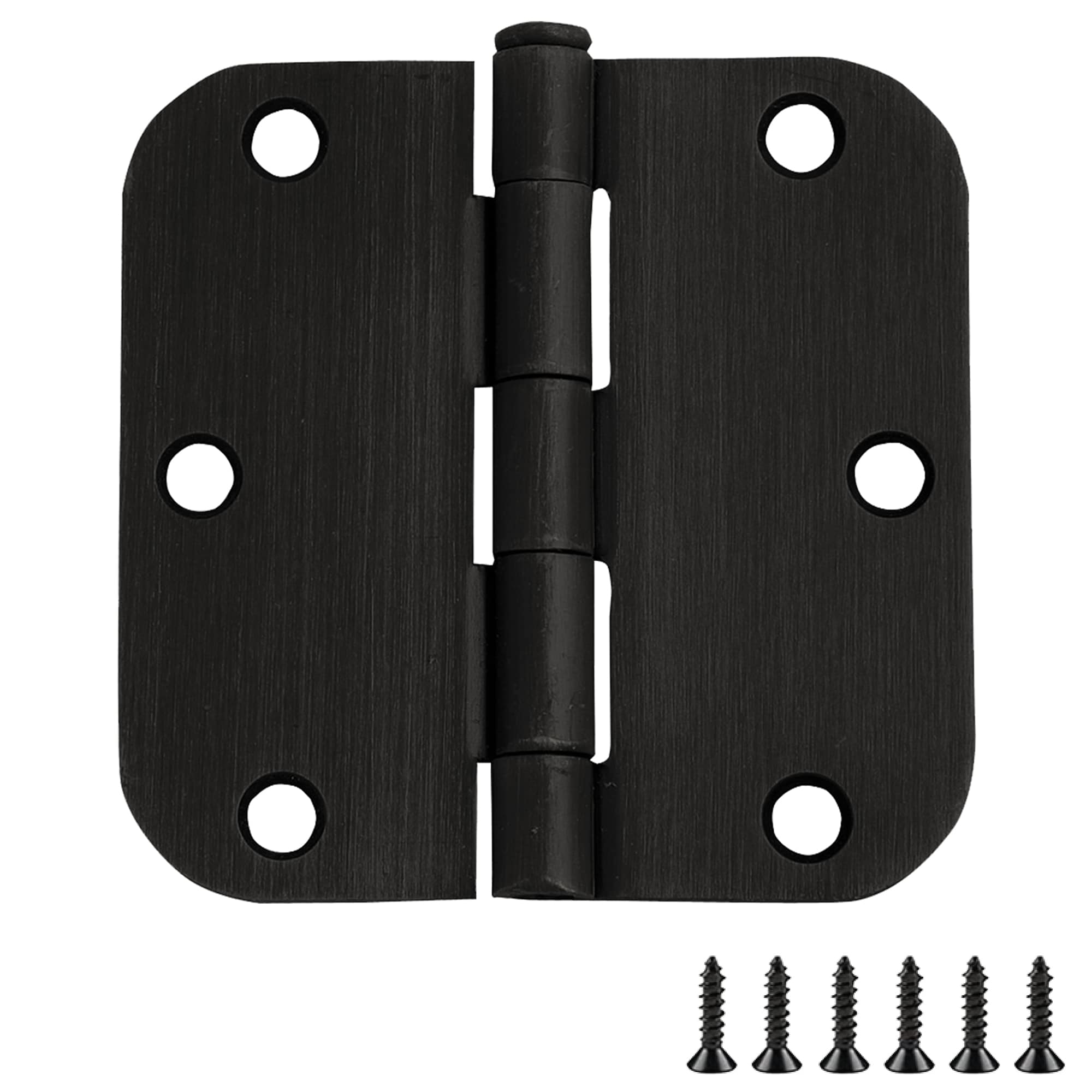 Design House 191114 3-1/2-in H x 5/8-in Radius Oil Rubbed Bronze Butterfly Interior/Exterior Door Hinge 9 -Pack
