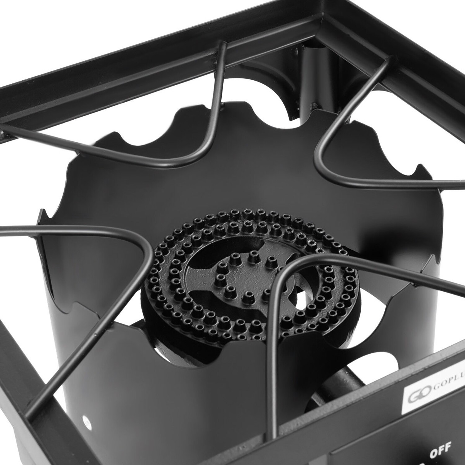 Black Cast Iron Single Burner Propane Outdoor Stove