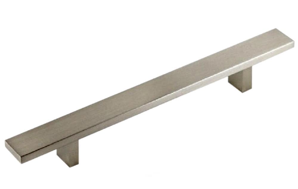 Kingsman Hardware Flat rectangular series 6-1/4-in (160Mm) Center to Center Brushed Nickel Rectangular Bar Drawer Pulls (20-Pack) LW10-20 Sansujyuku sansujyuku.com