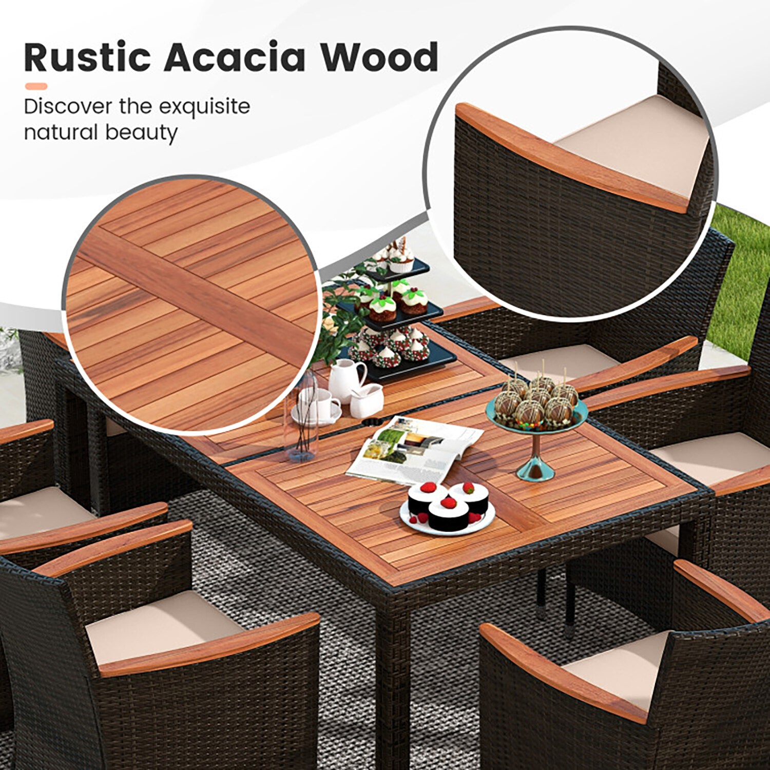 GZMR GZ-TM08AAA Patio-Dining-Sets - View #7