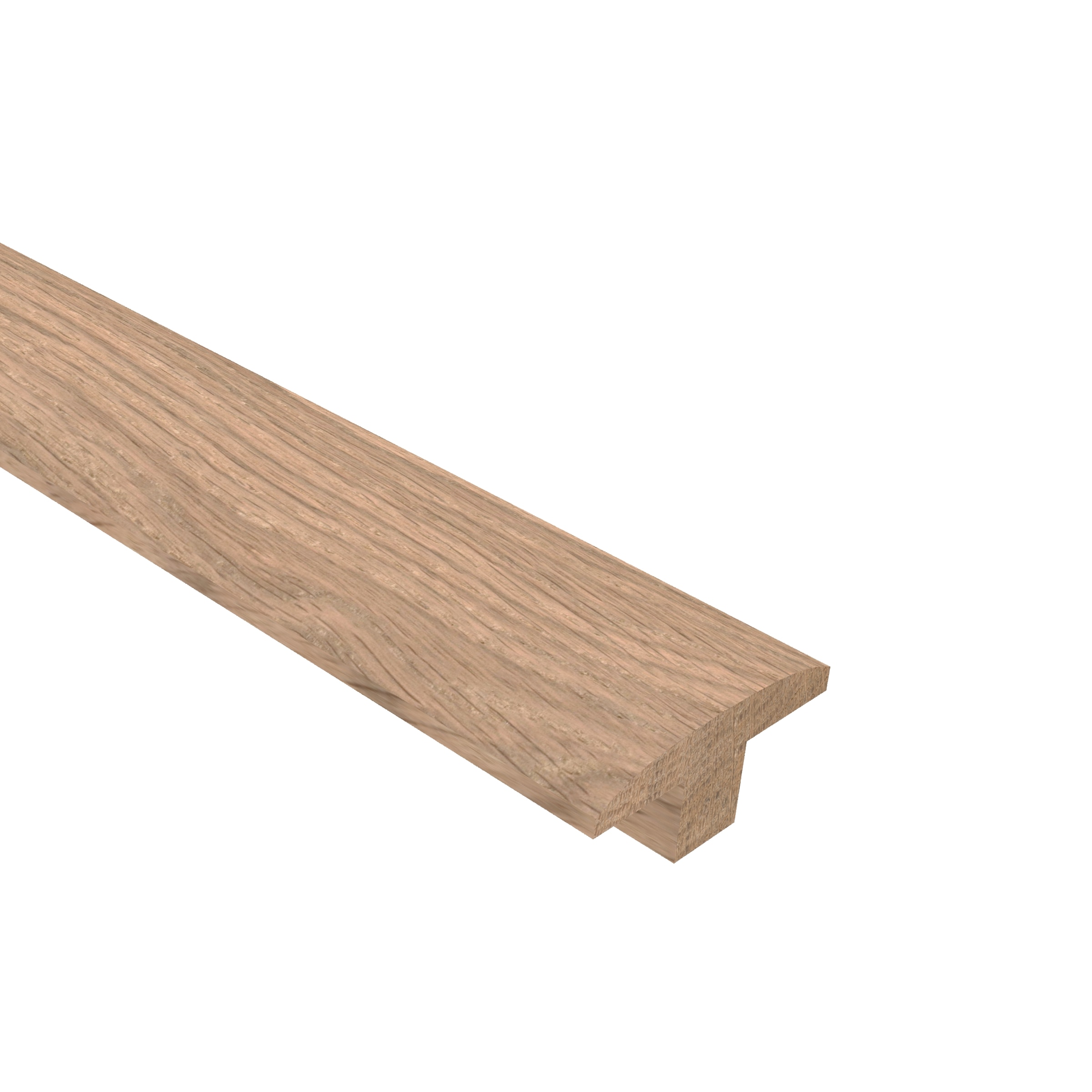 CALI 7601000119 Barrel Beach Town Blanc 0.67-in T x 1.97-in W x 74.8-in L Wood T-moulding