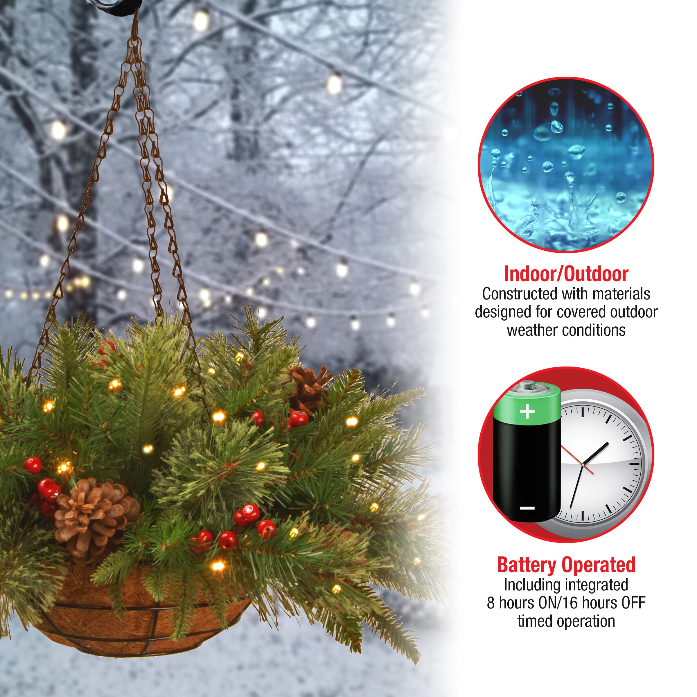 National Tree Company PECO1-300-20HB1 Table-Christmas-Decorations - View #5