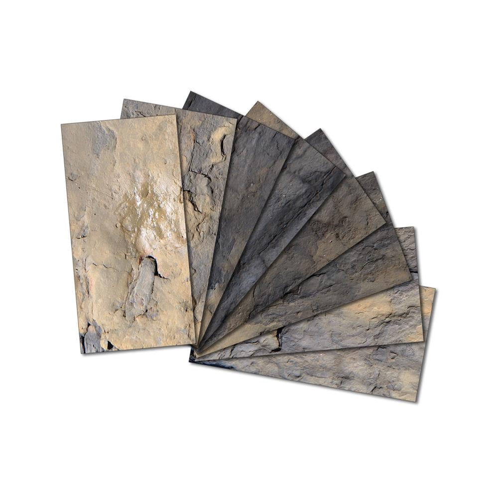 Instant Mosaic 0630101 Upscale Designs 64-Pack Multicolor 3-in x 6-in Glossy Glass Random Wall Tile