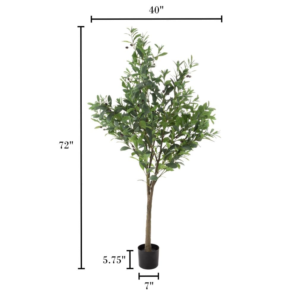 7' Artificial Olive Tree