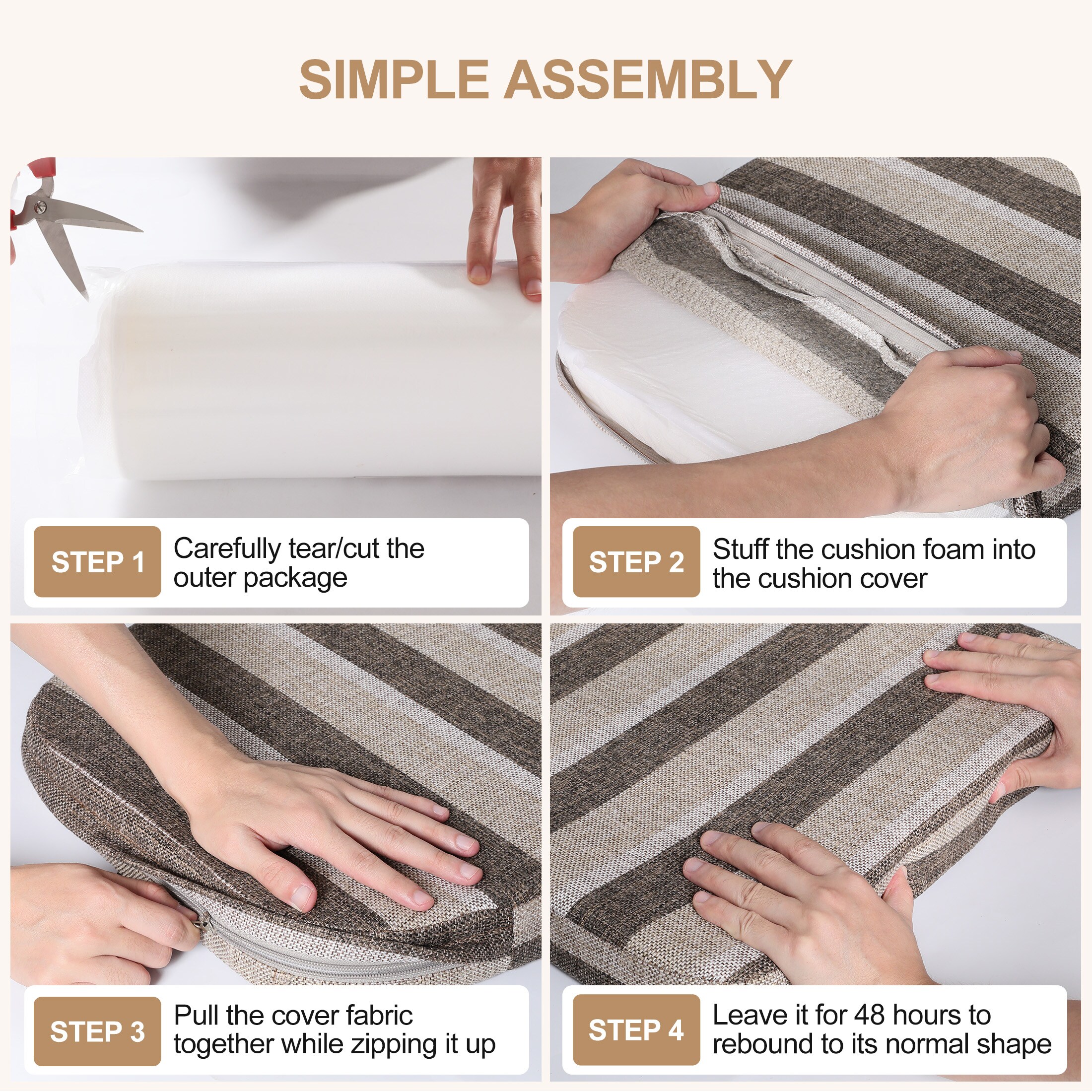 AAAAAcessories LS-DCCLH-CTZONG-2P Indoor-Chair-Cushions - View #9