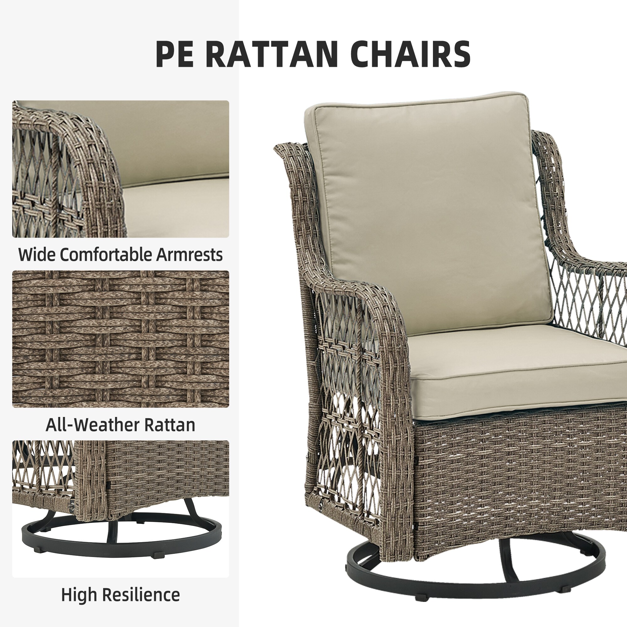 GarveeLife 89A7-B3GL57037 Patio-Chairs - View #4