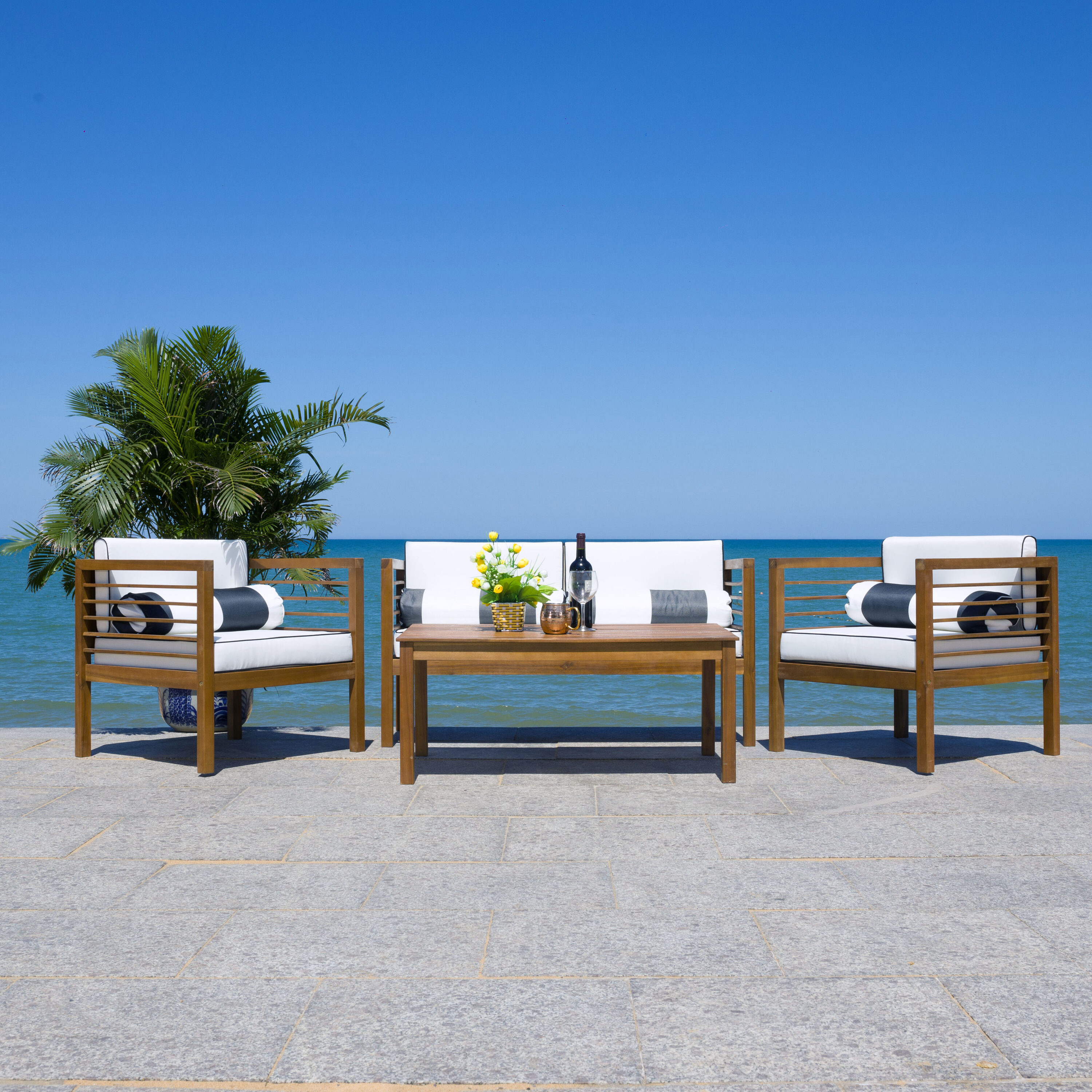 Safavieh PAT7317A Patio-Conversation-Sets - View #8