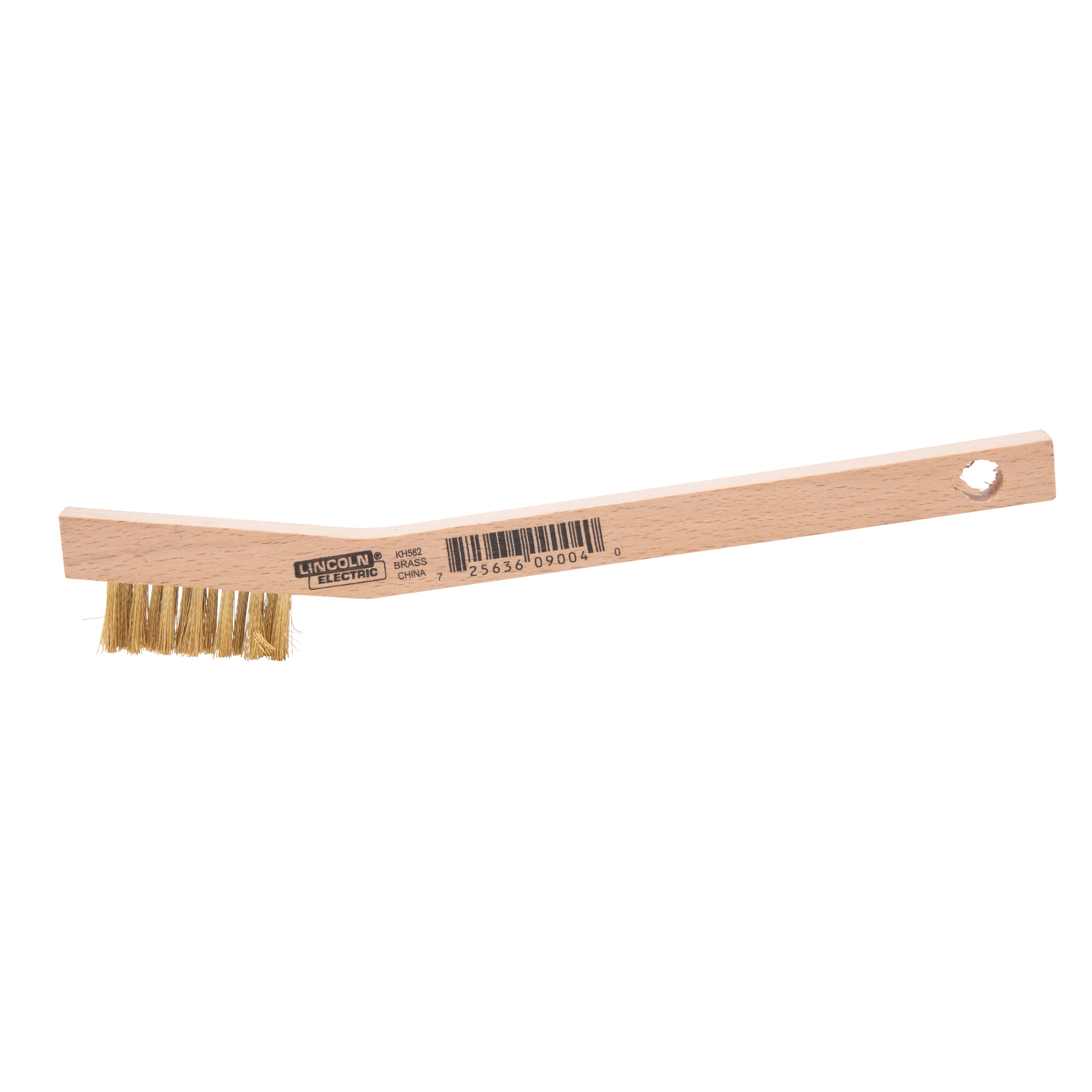 Lincoln Electric Small Brass Bristle Wire Brush 3x7, Off-white, Soft  Bristles, Light Duty Cleaning, Wire Brush