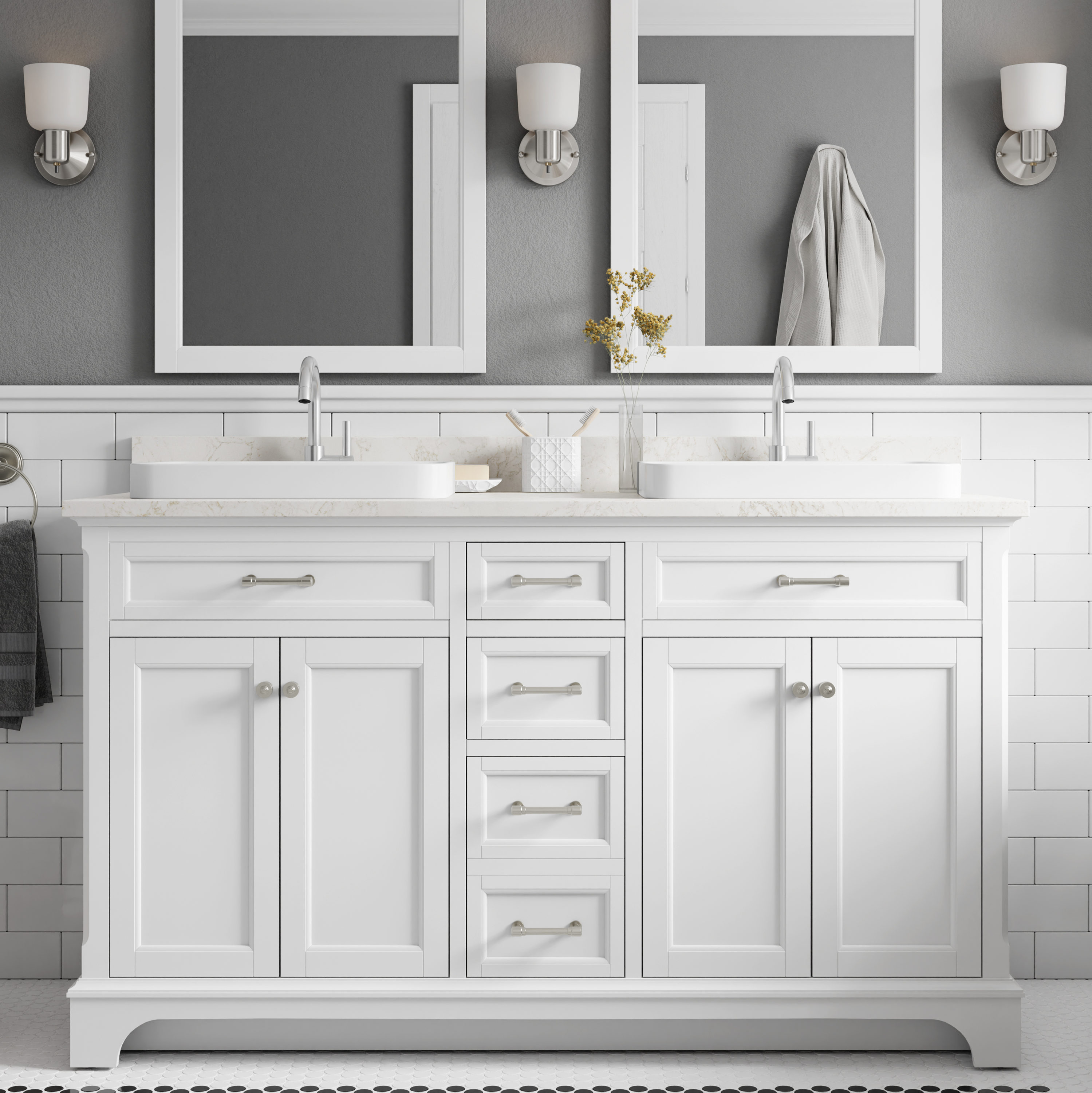 Lowe's Exclusive Semi-recessed Bathroom Vanities at Lowes.com