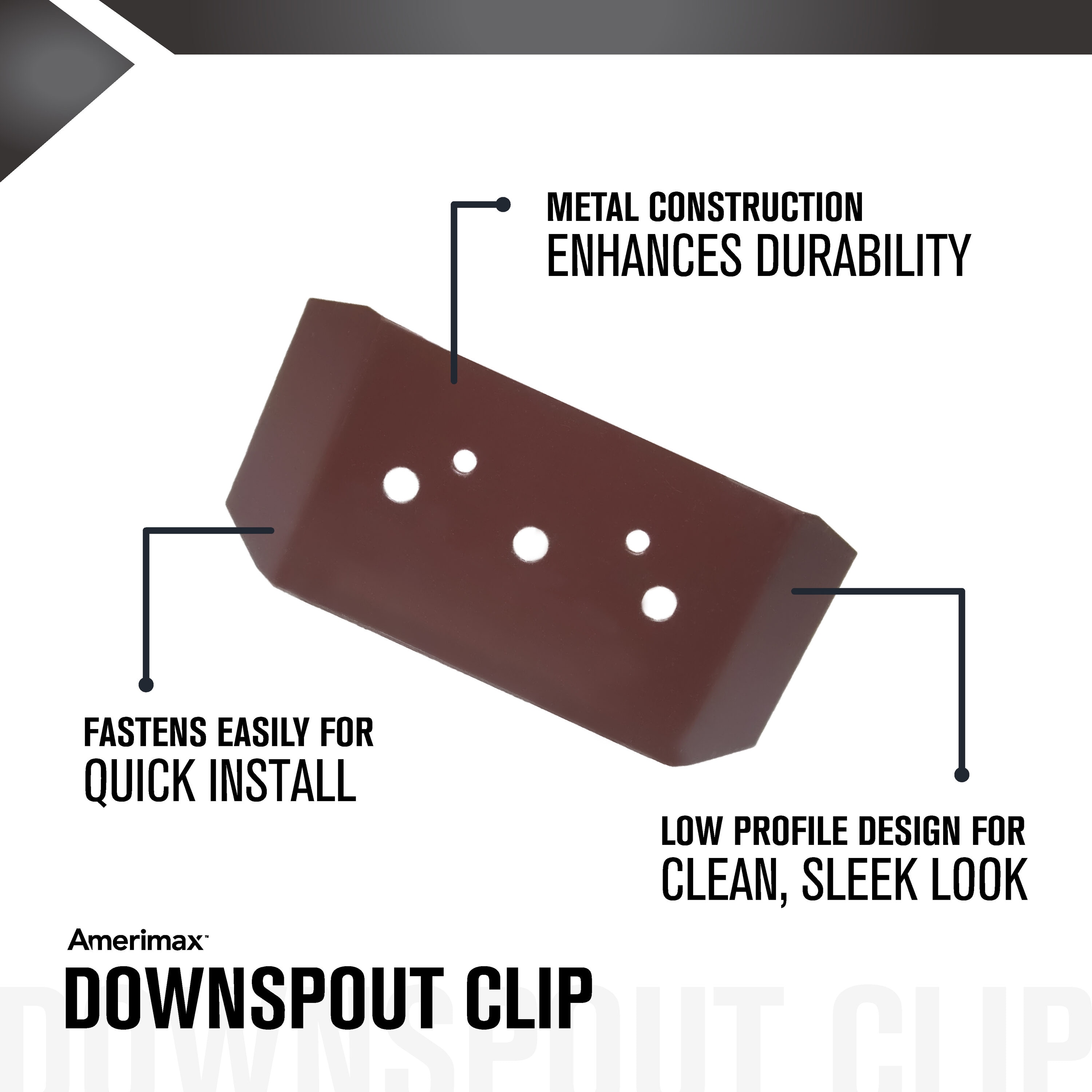 Amerimax 3PCBR45U Downspout-Components - View #2