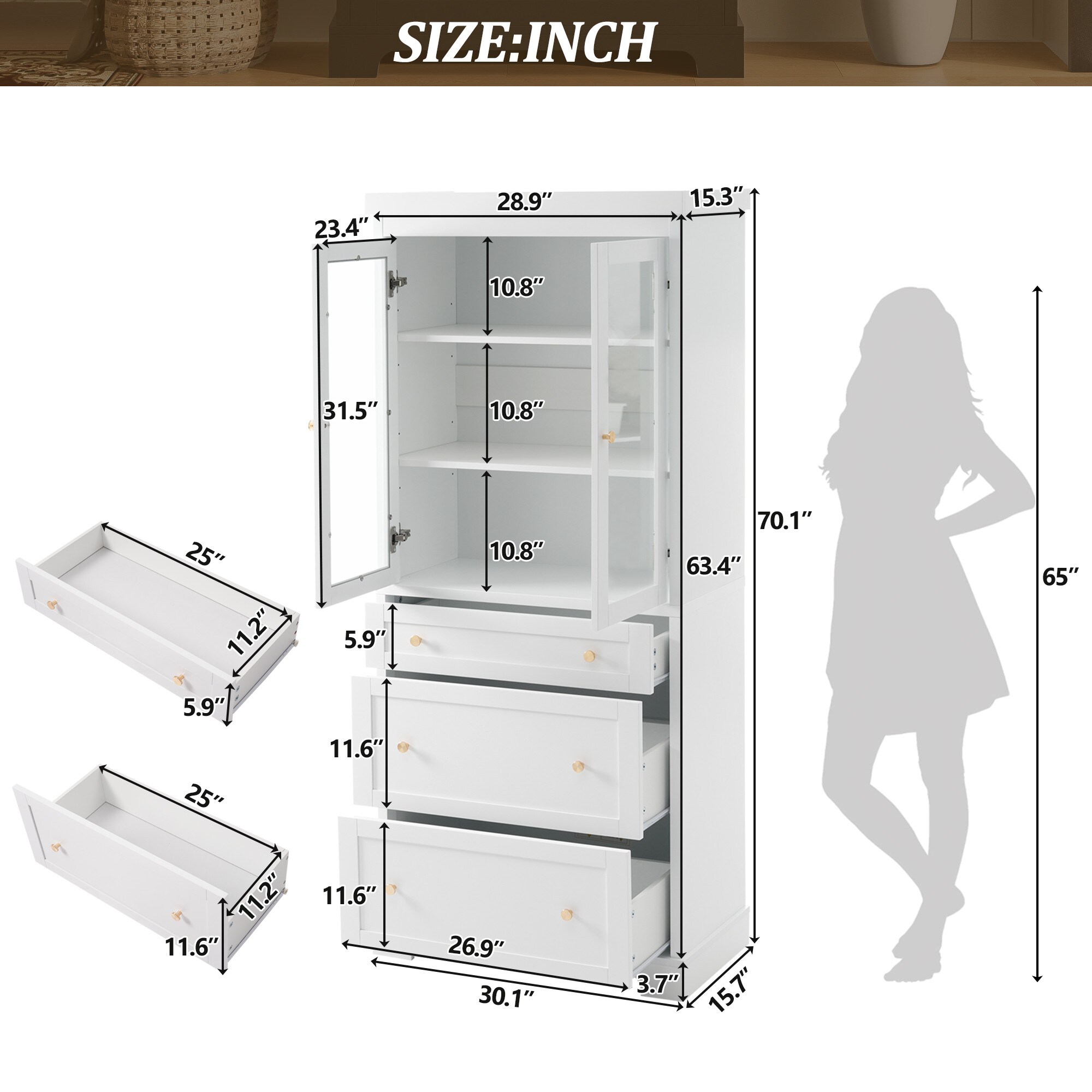 Dexmalle N729P271979K Linen-Cabinets - View #11