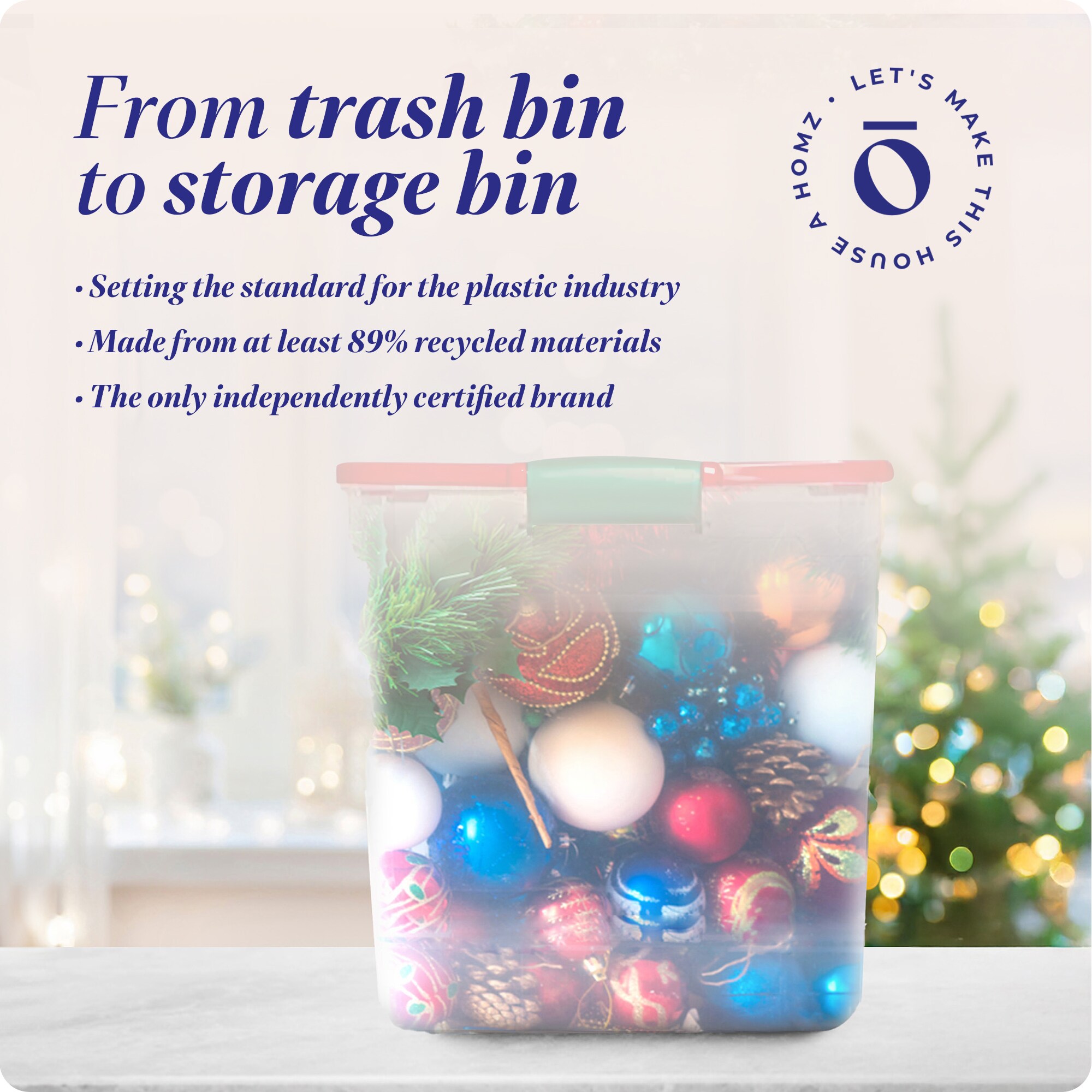 Homz Products 3450HORGDC.02 Ornament-Storage - View #5