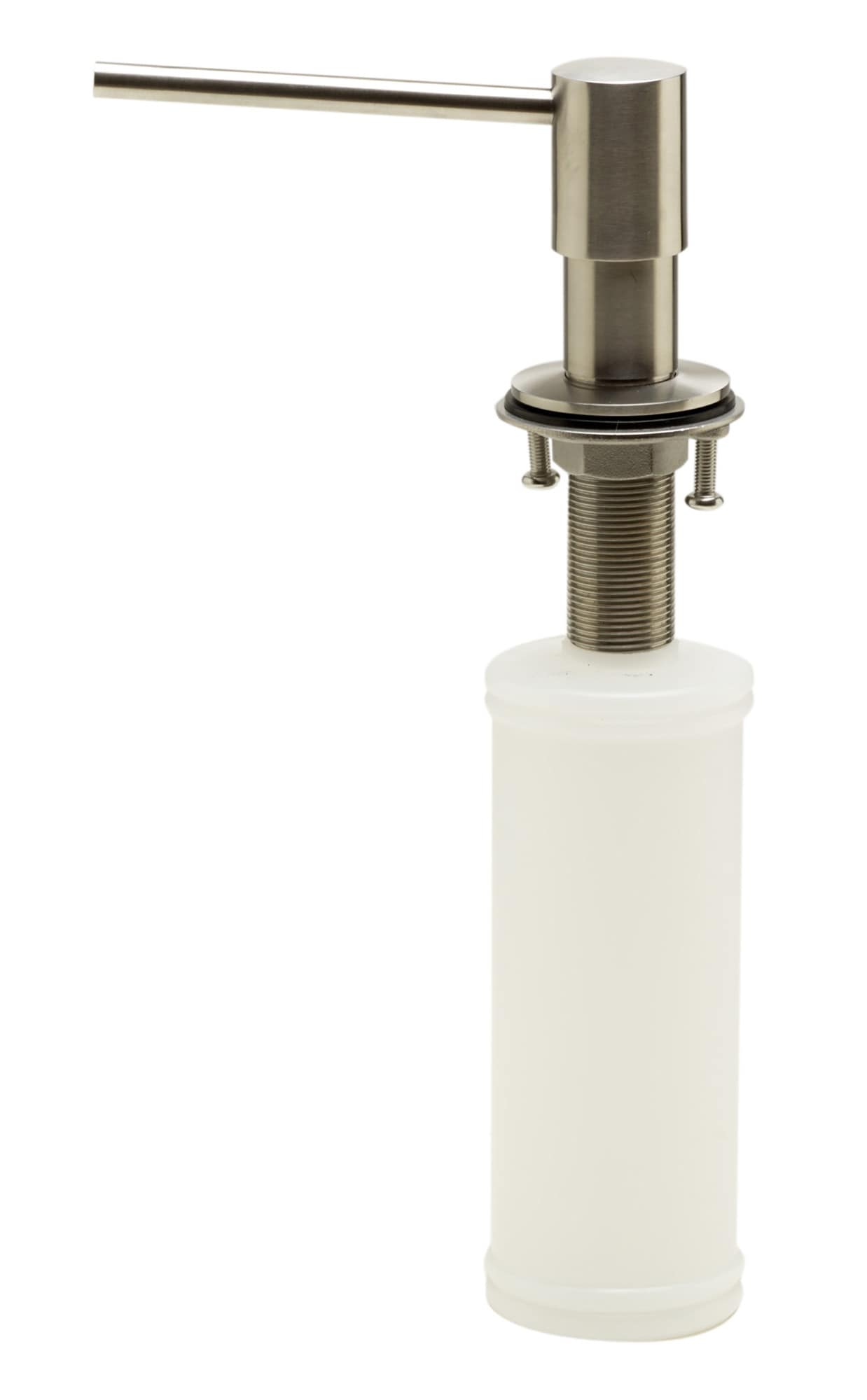 Modern Brushed Stainless Steel Soap Dispenser with 4-1/3" Spout
