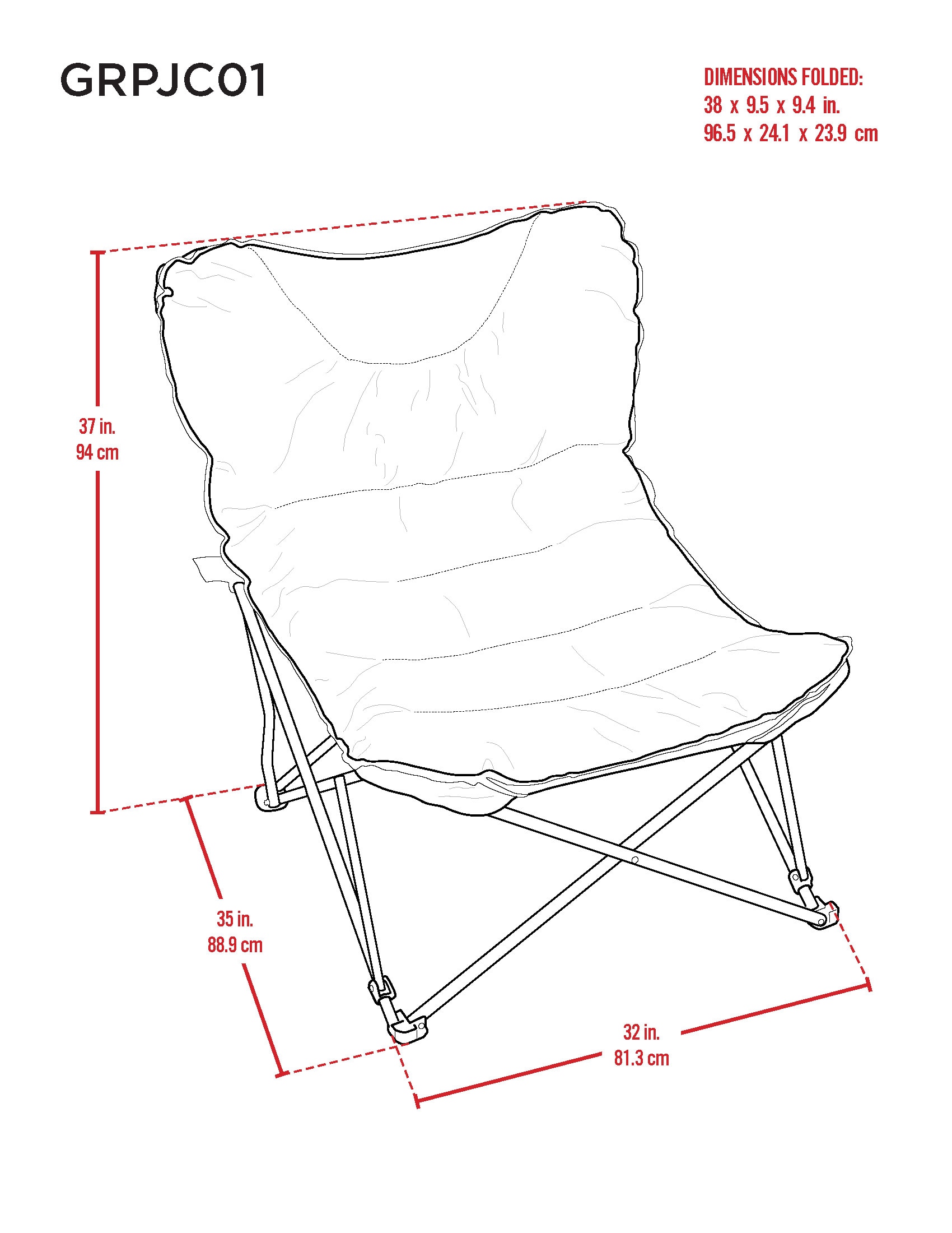 Camp & Go GRPJC01-W458-1 Beach-Camping-Chairs - View #7