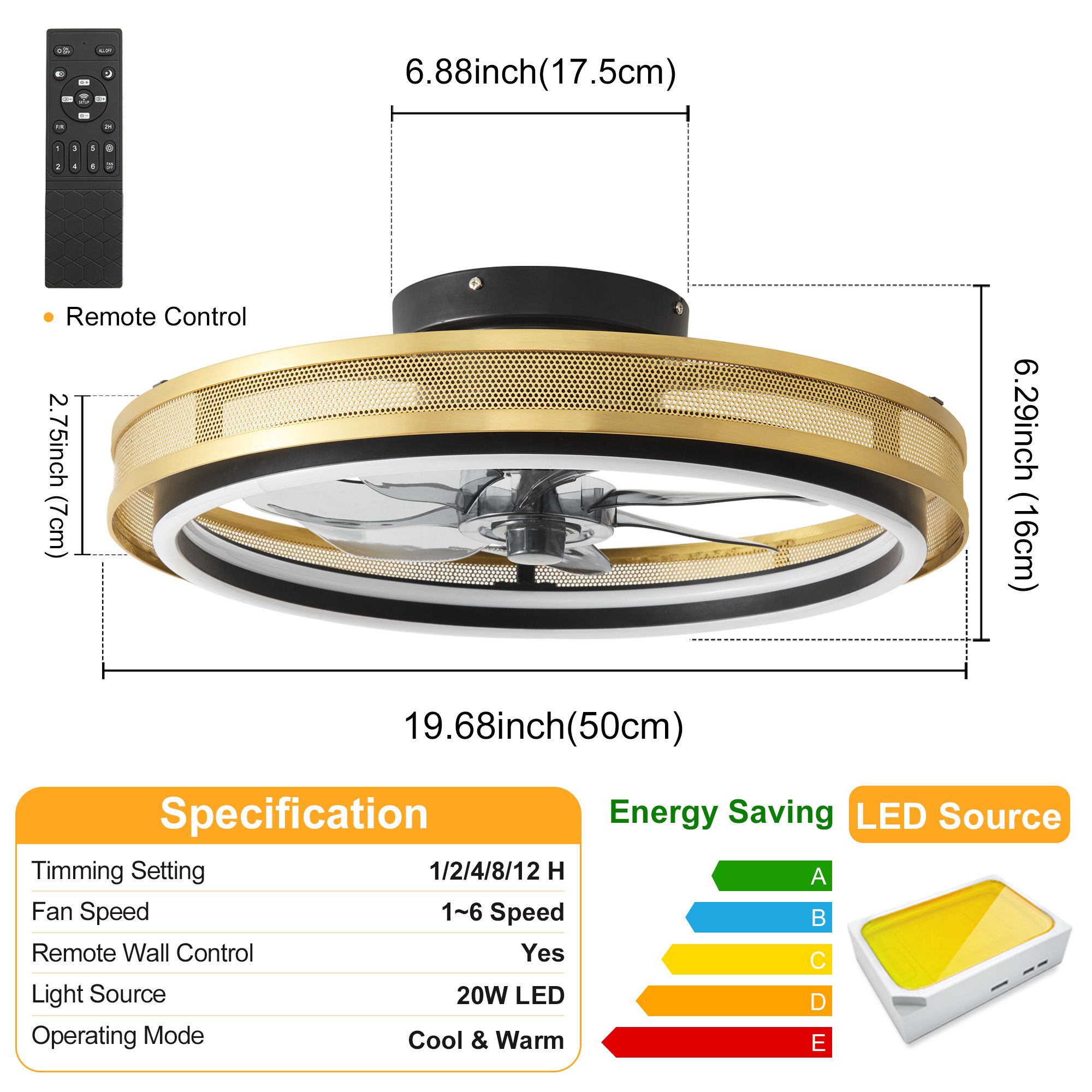 Lanmate LP-FANL-0110-BK Ceiling-Fans - View #4