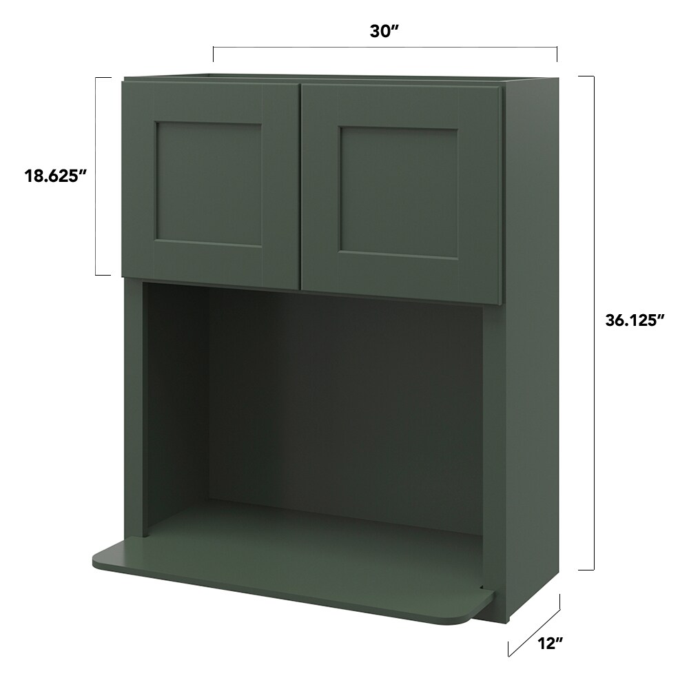 allen + roth Galway 30-in W x 36.125-in H x 12-in D Sage Wall Fully ...