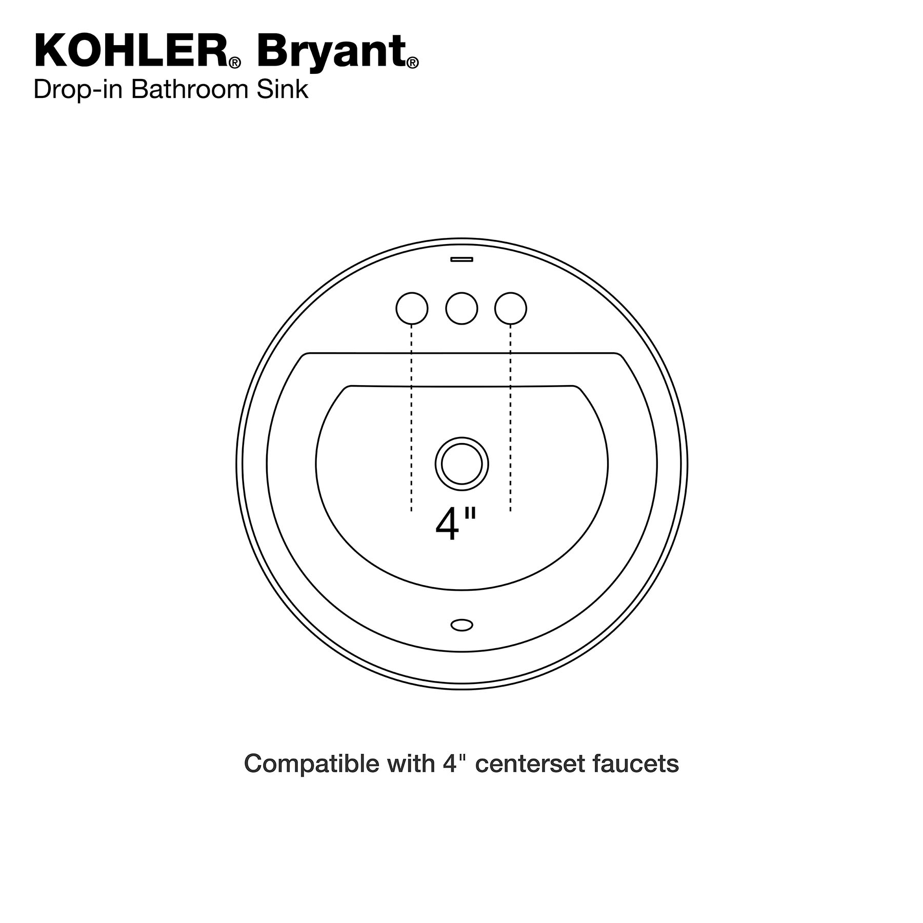 KOHLER R2714-4-0 Bath-Sink - View #5