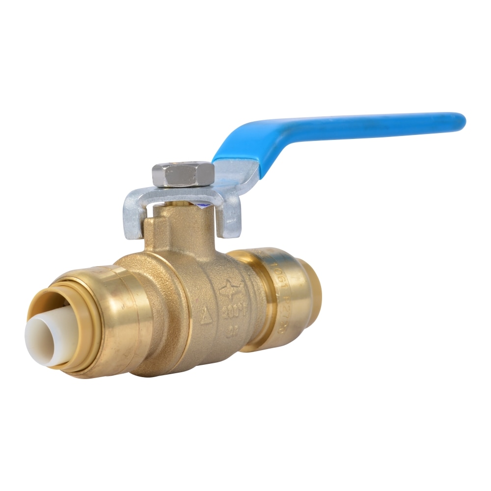 1/2" Sharkbite Style Push to Connect Lead-Free Brass Ball Valve Push-Fit 