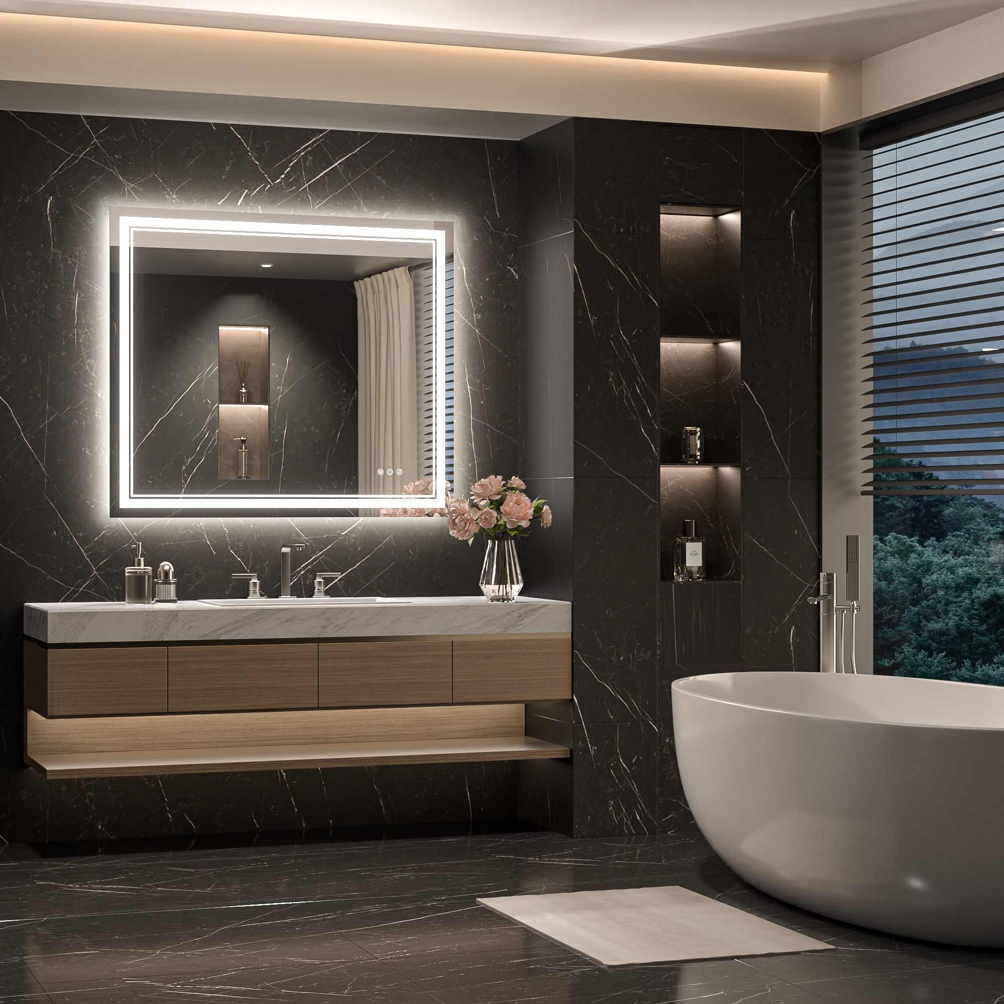 TETOTE LSC-TE-4236-B64 Framed-Bath-Mirrors - View #2