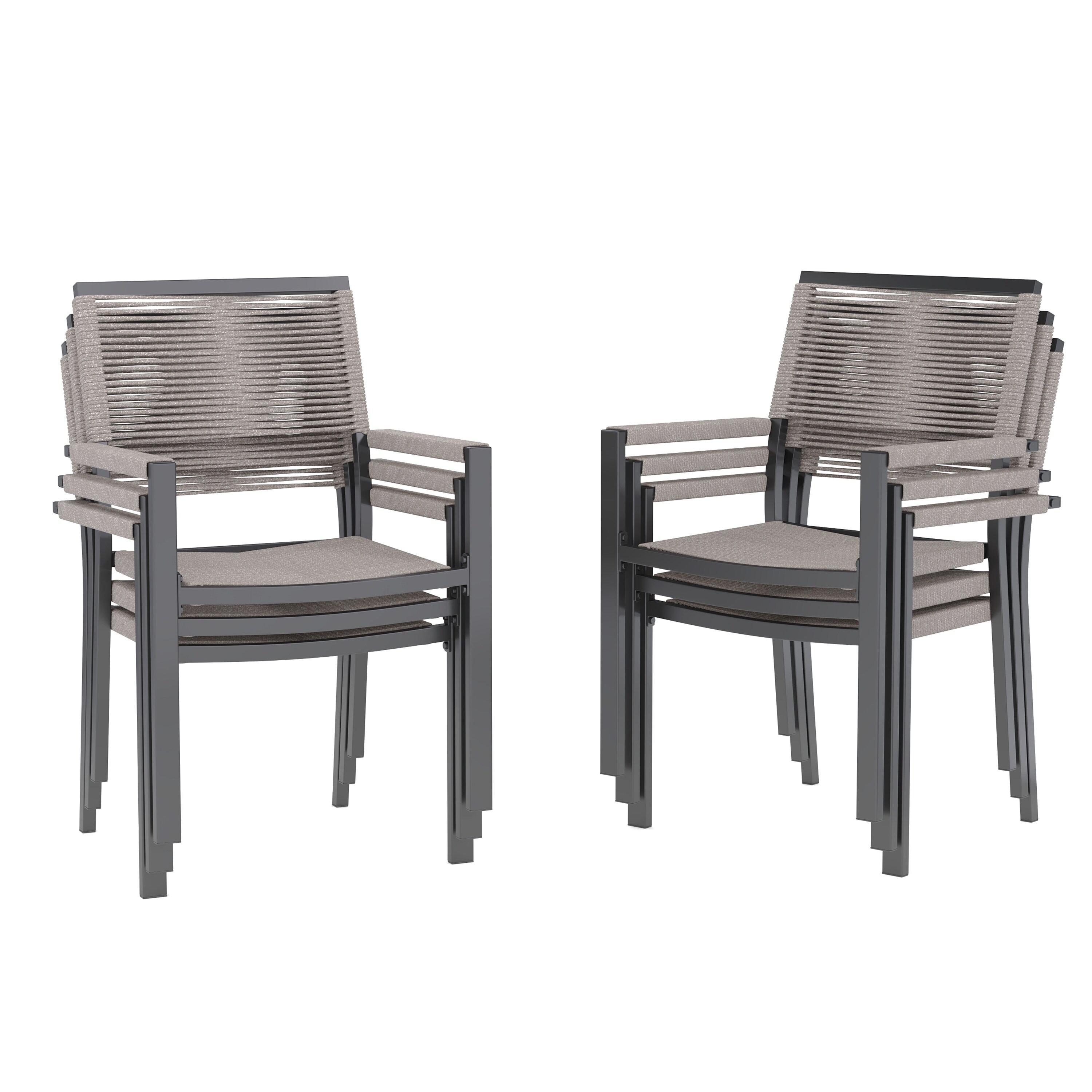 AURA OUTDOOR ID002-BR Patio-Dining-Sets - View #2
