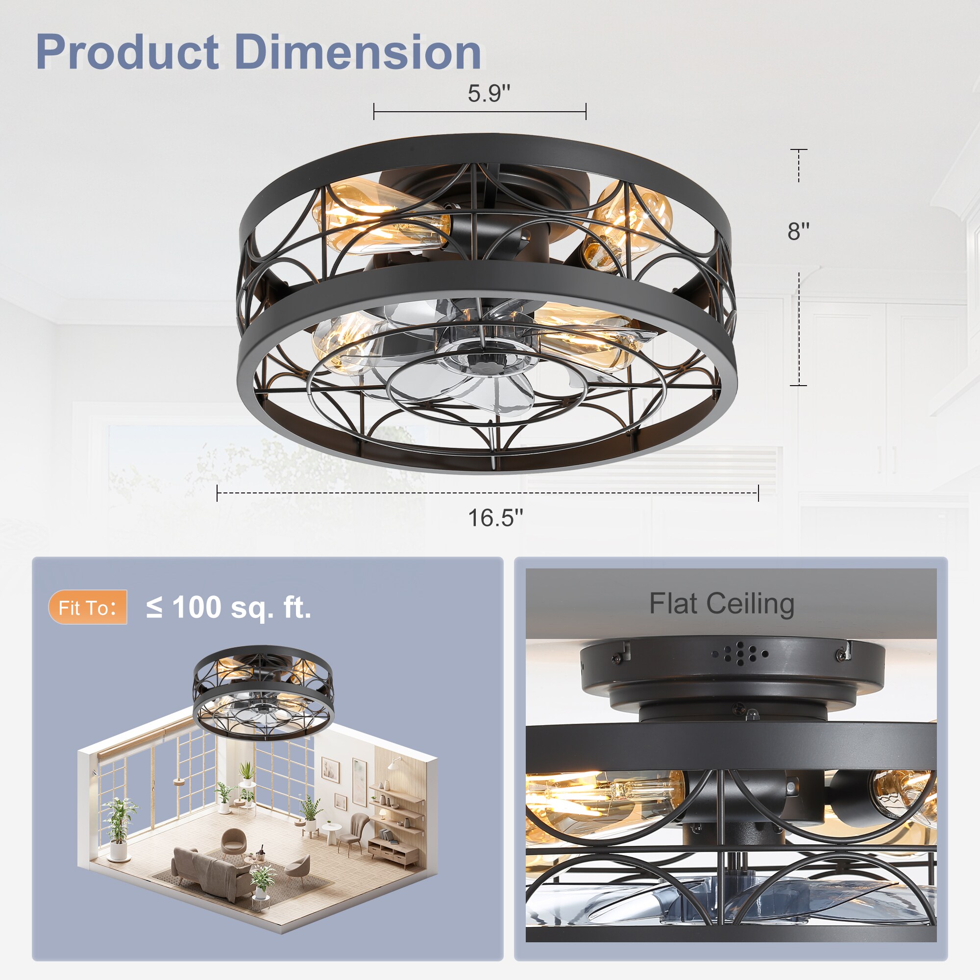 Breezary 33072-BW Ceiling-Fans - View #9