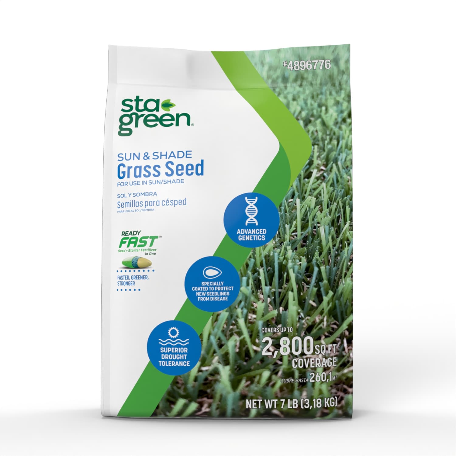 Sta-Green PS-SS7 Ready Fast 7-lb Mixture/Blend Grass Seed
