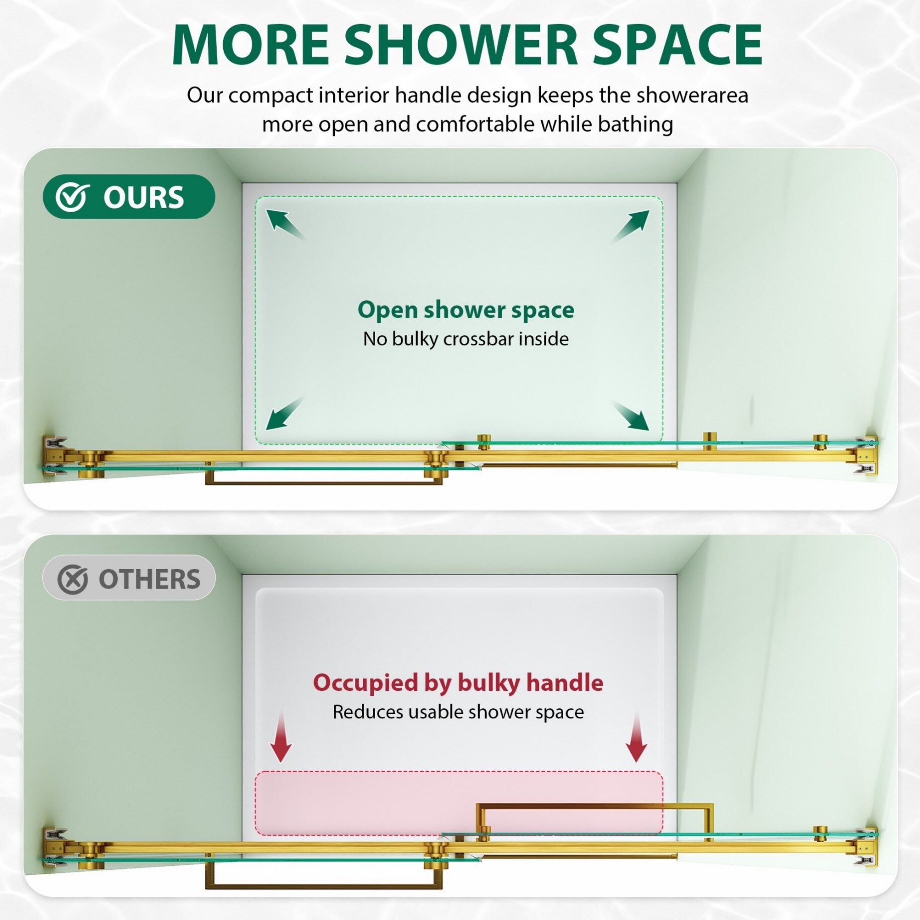 WELLFOR HORIZ-6074BG Shower-Doors - View #11