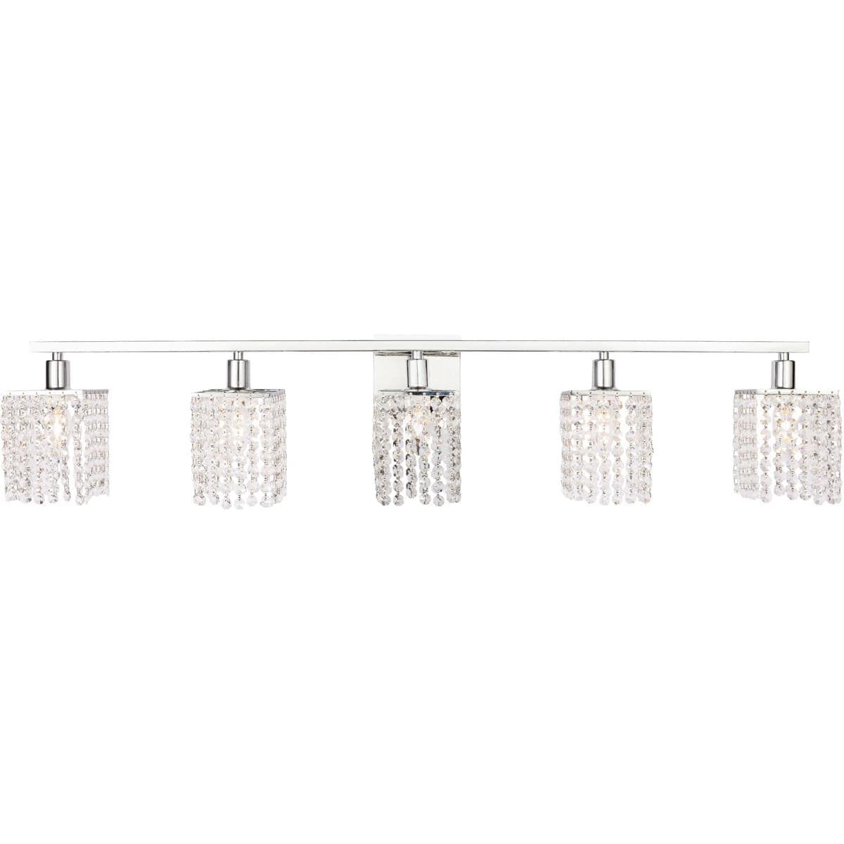 Elegant Lighting 1706259 Living District LD7015C Phineas 5 Light 42 inch Chrome Wall sconce Wall Light