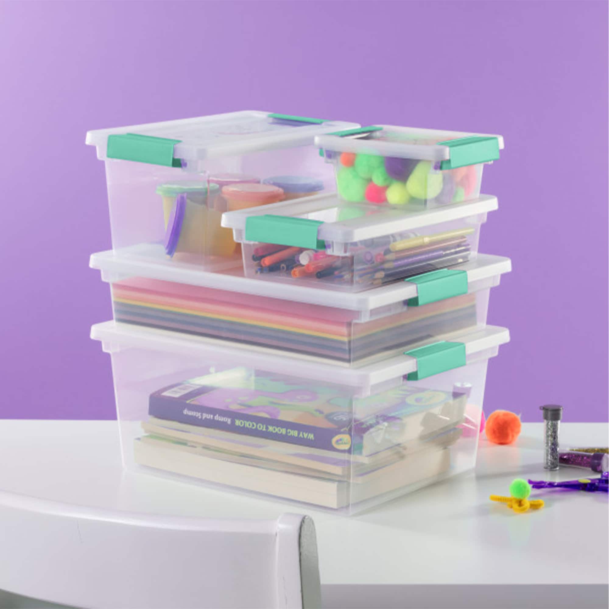 Sterilite Small Clip Box Clear Plastic Storage Tote Container w/ Lid, 18  Pack for Adults 