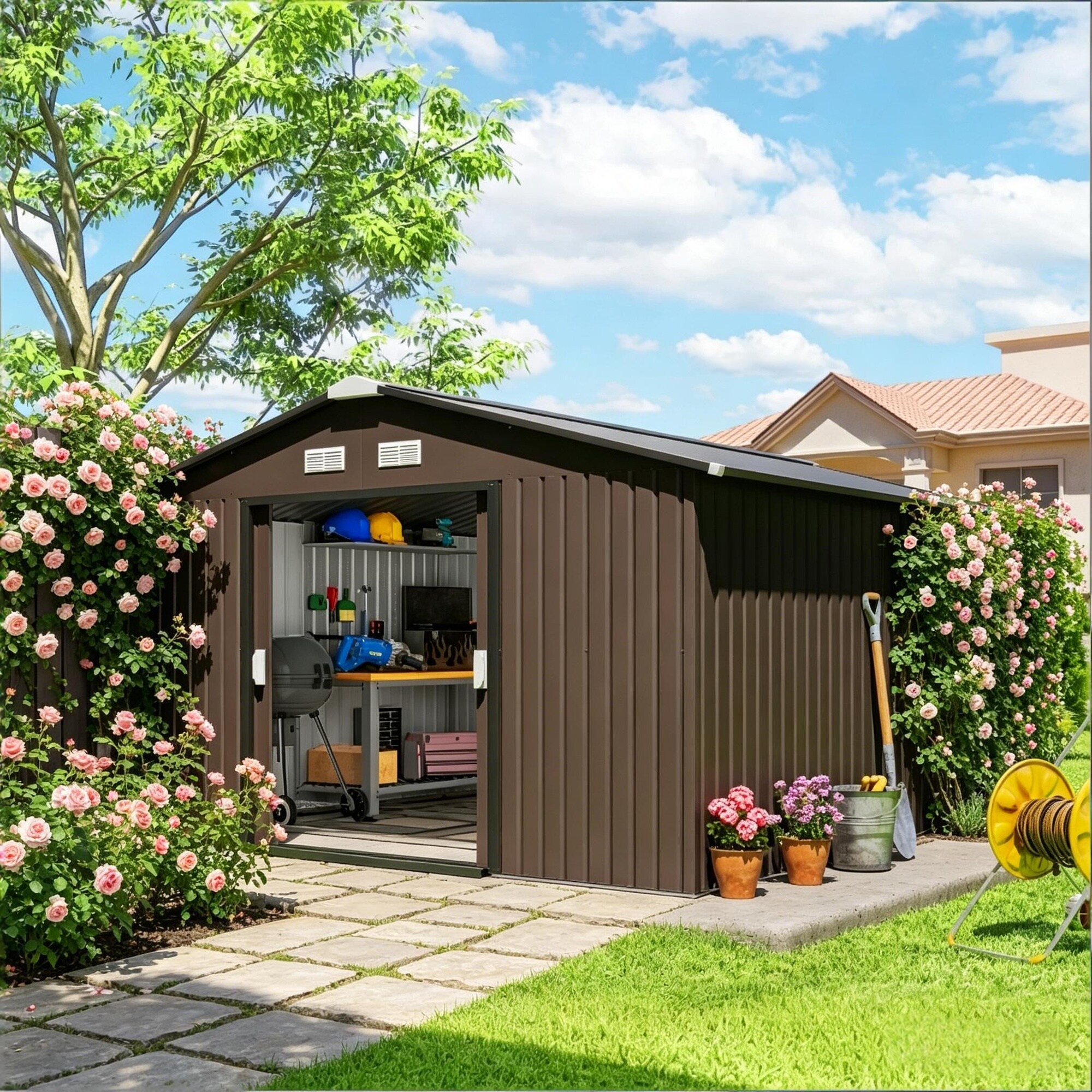 Vorene J-7W6VQ40I2R9E Metal-Storage-Buildings-Sheds - View #4