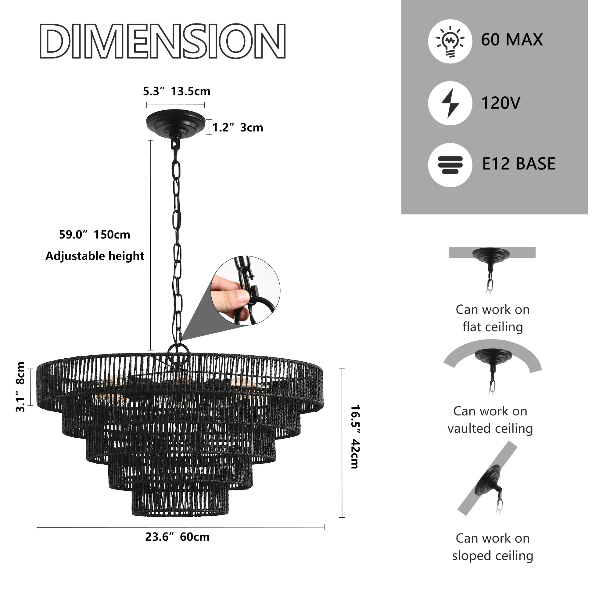 YOTOO 24IR-1851BL-8L Pendant-Lights - View #3