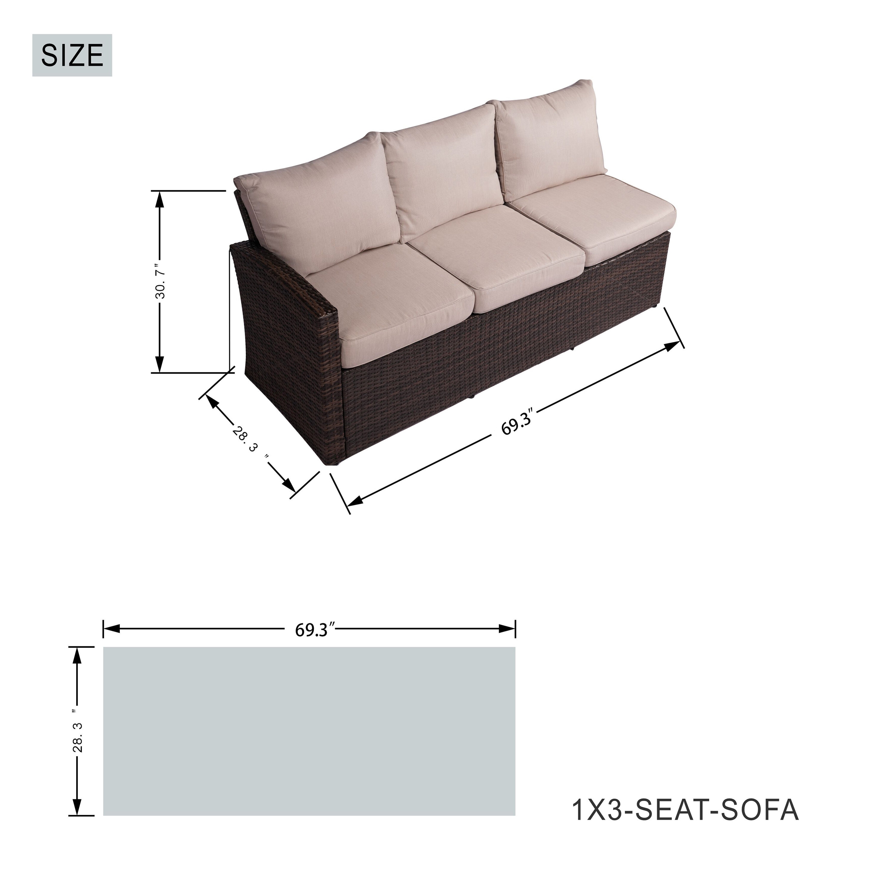 Moda Furnishings G3R-1403B-009-BR Patio-Conversation-Sets - View #10