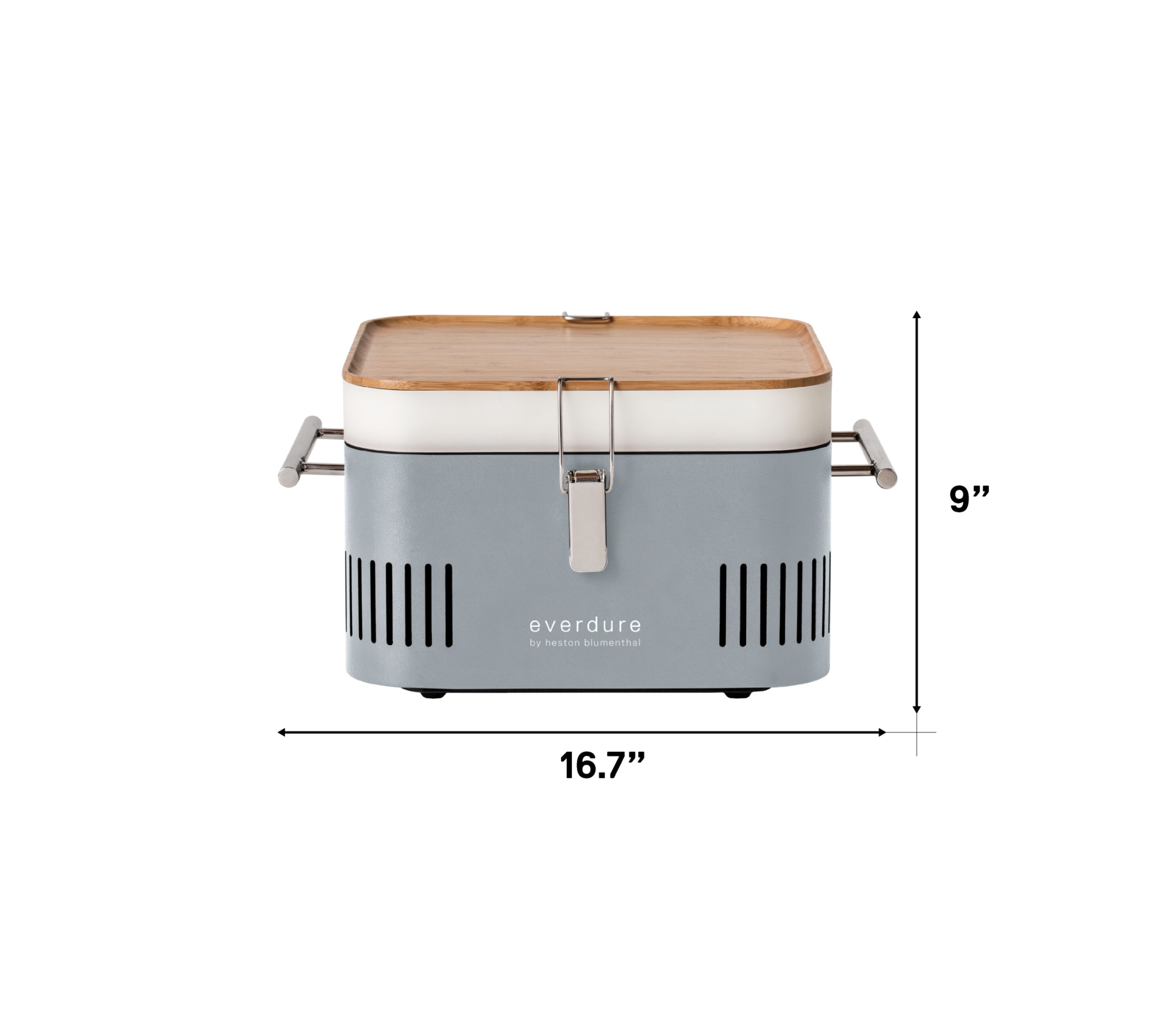 Everdure 20 Cast Iron Portable Charcoal Grill with Cover