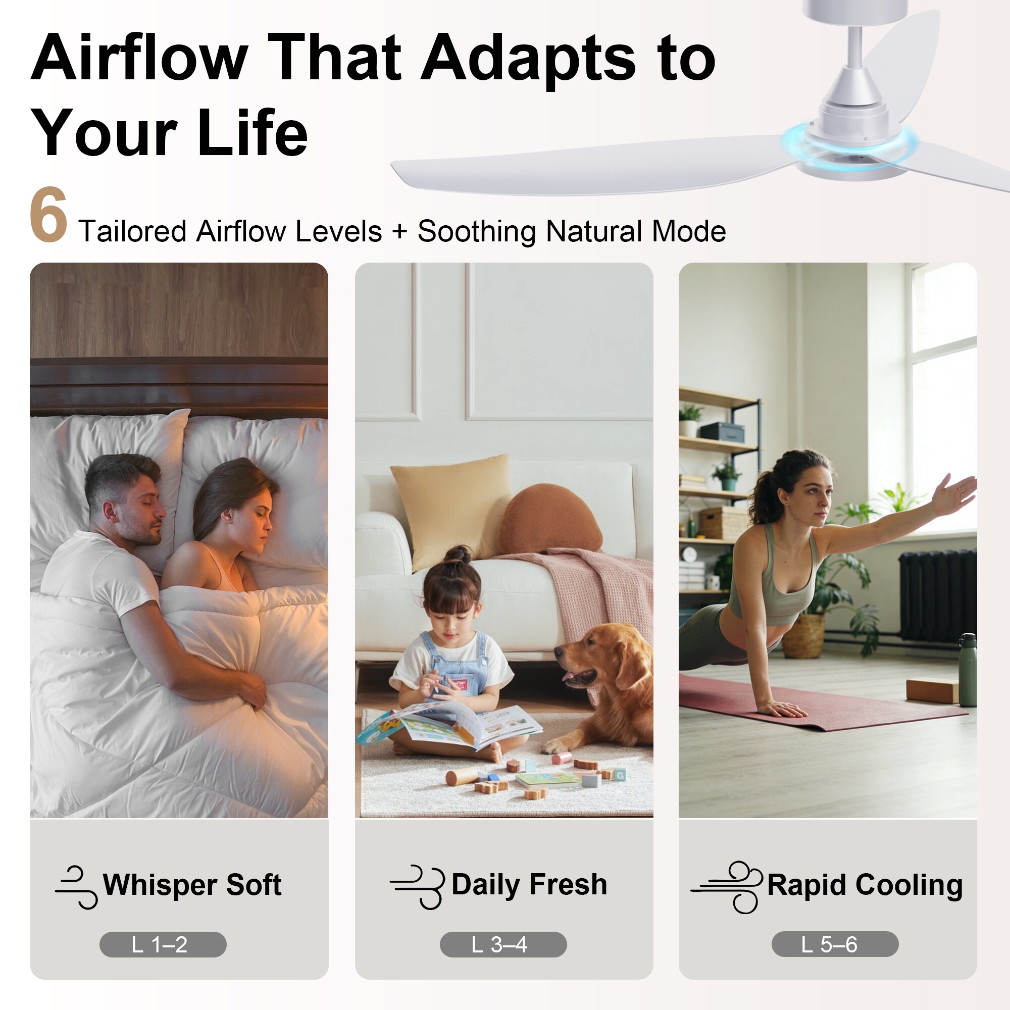GreenEver CFL-0003-WH Ceiling-Fans - View #7