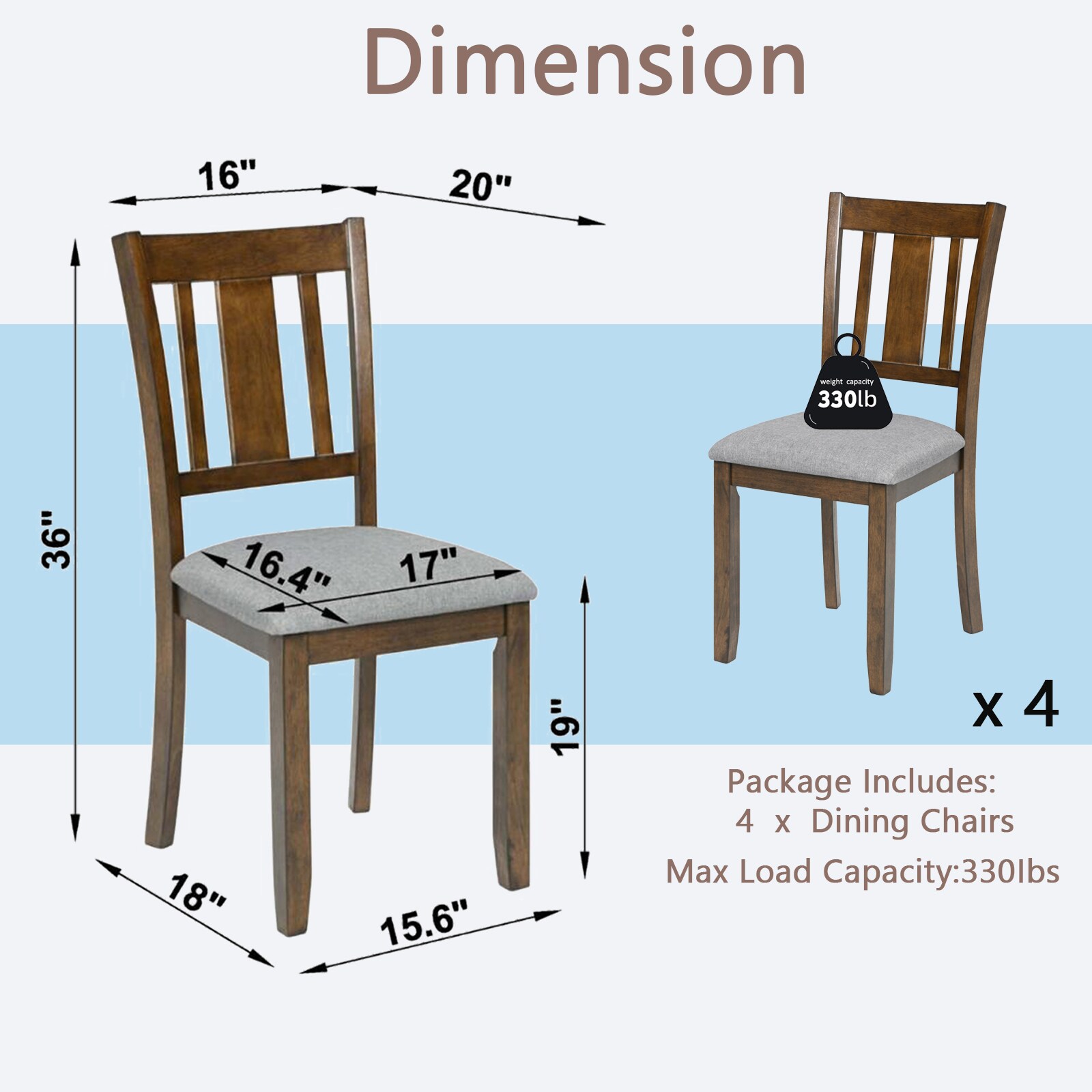 Mondawe MO-FB00917 Dining-Chairs - View #8