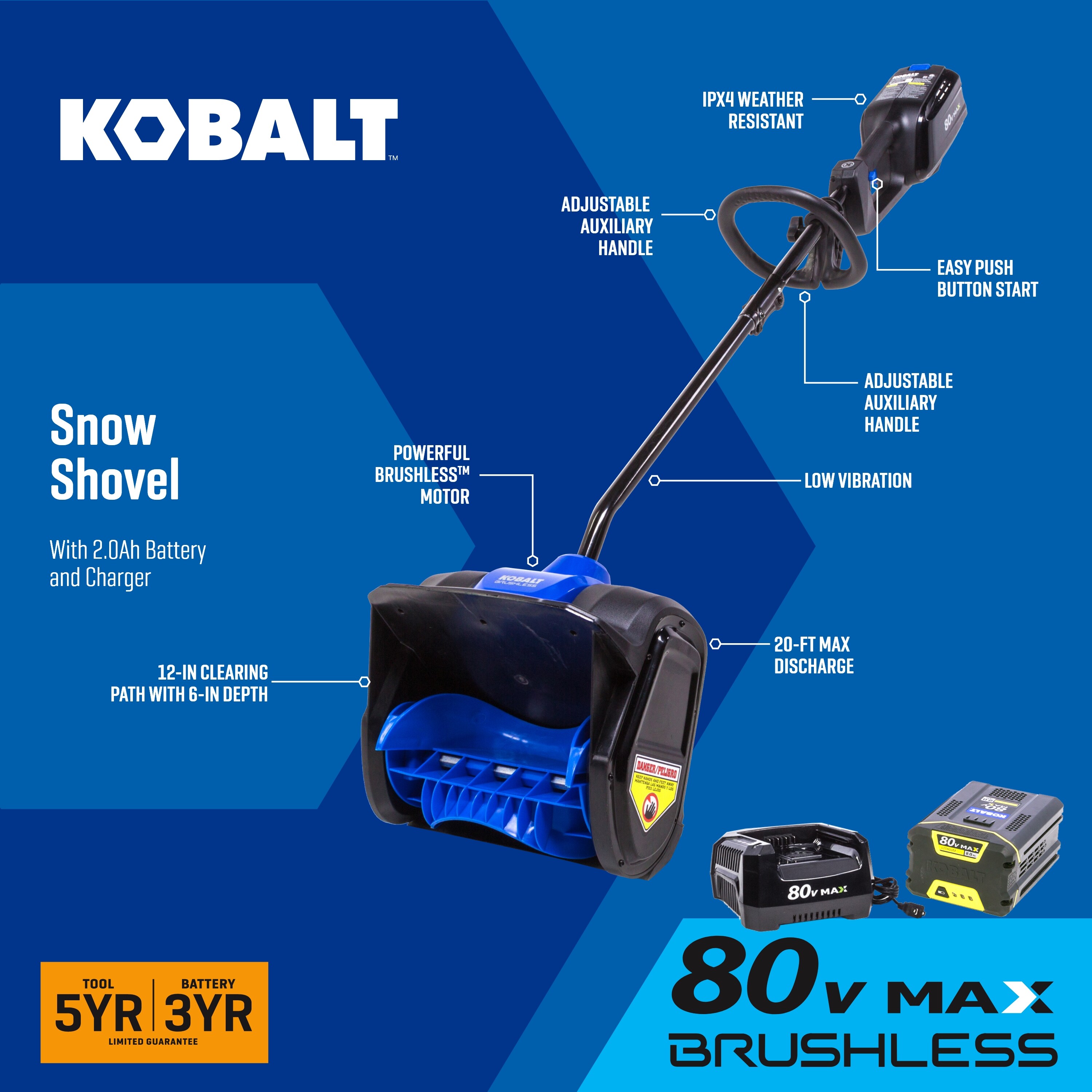 Kobalt 80v snow shovel discount