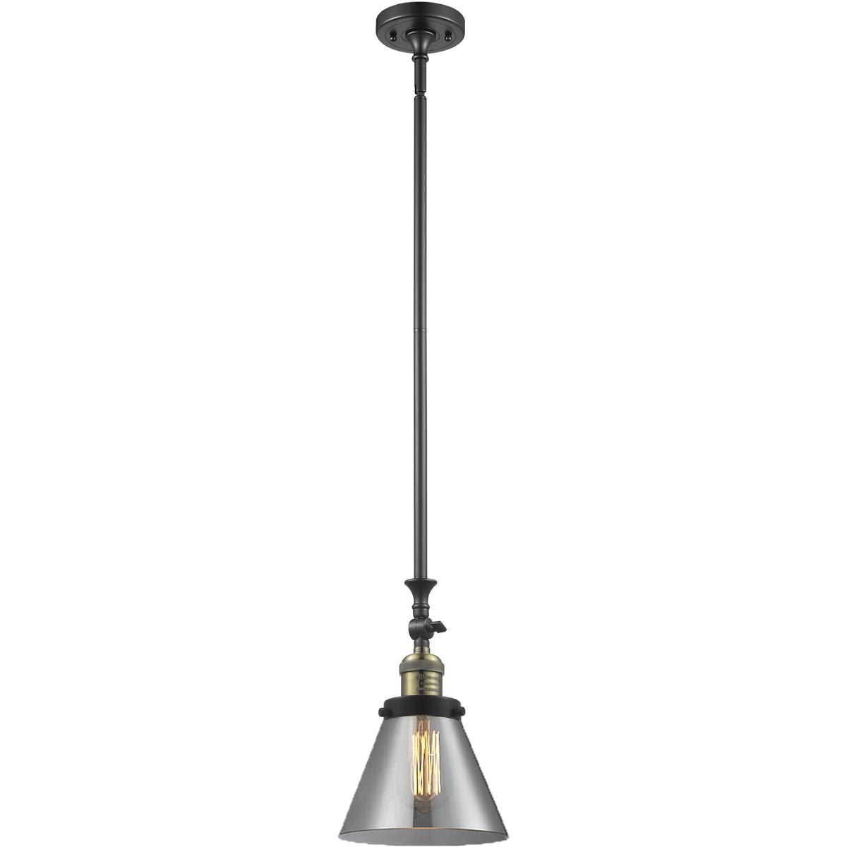 Innovations Lighting 1357770 206-BAB-G43-LED Franklin Restoration Cone Mini Pendant