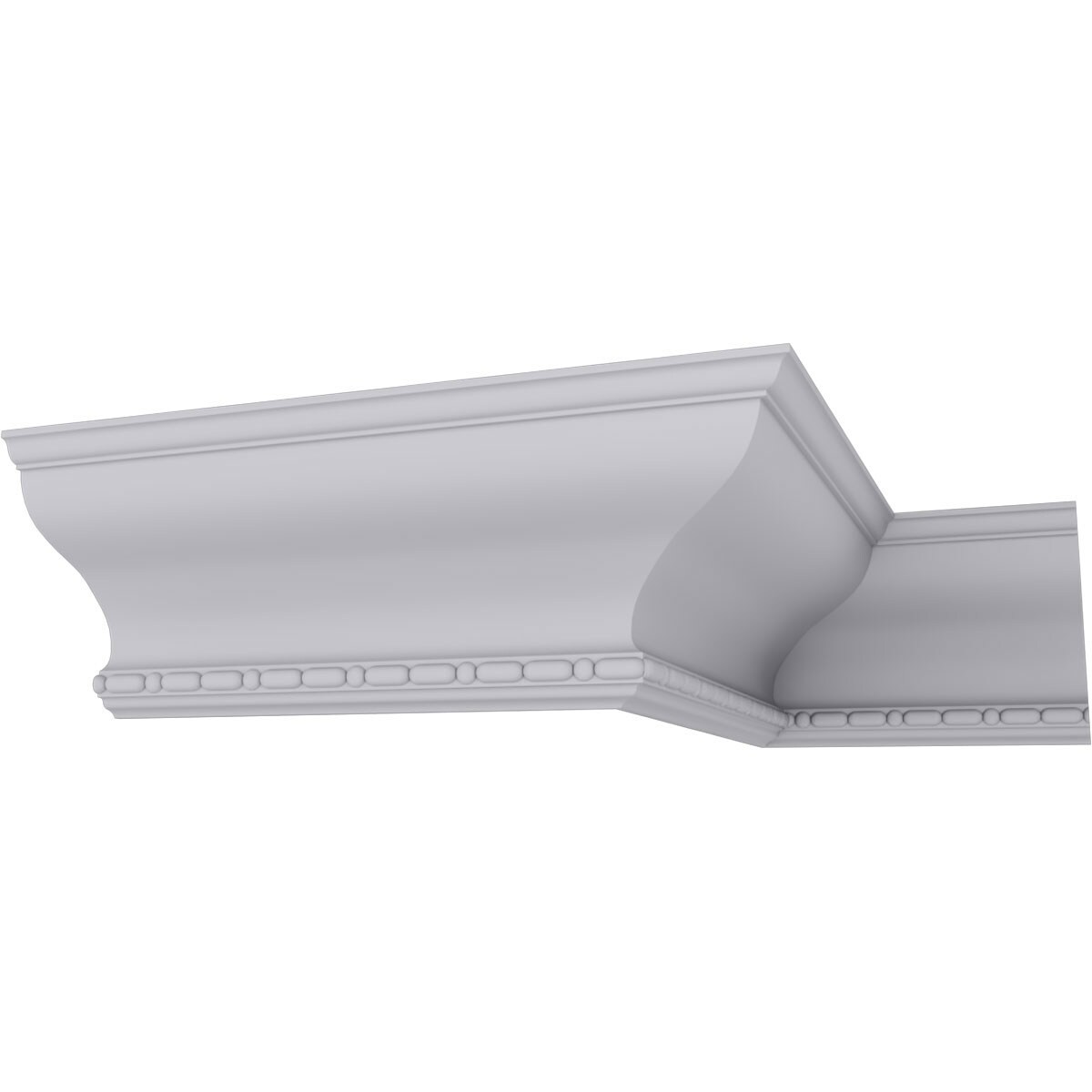 Ekena Millwork MLD08X07X11MD-CASE-2 7-in T x 11-1/4-in W x 7-ft 10-1/2-in L Primed Urethane Crown Moulding 2 -Pack