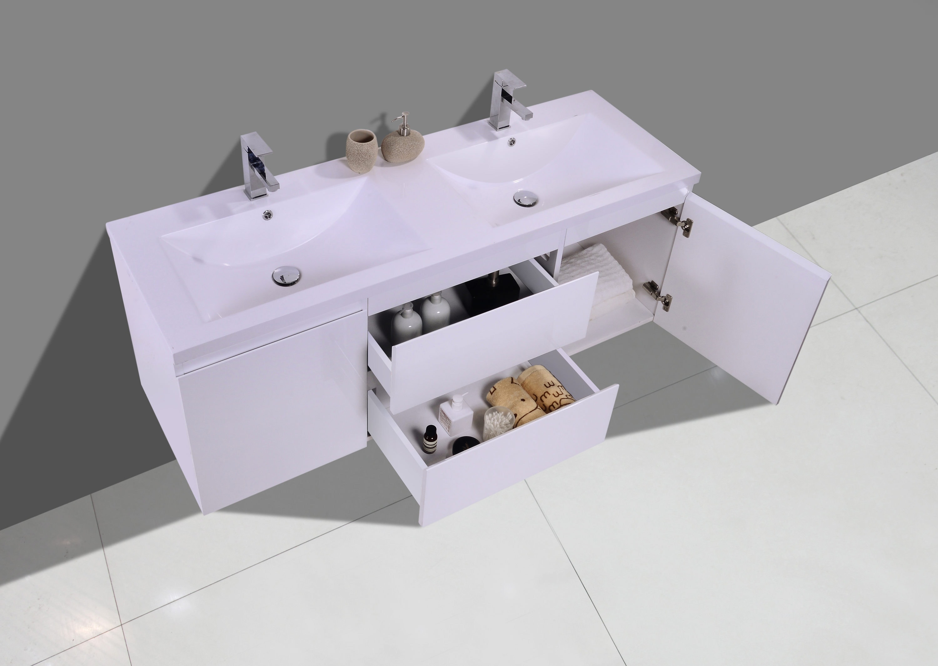 Moreno Bath MOB60D-GW Bath-Vanity-Combo - View #4