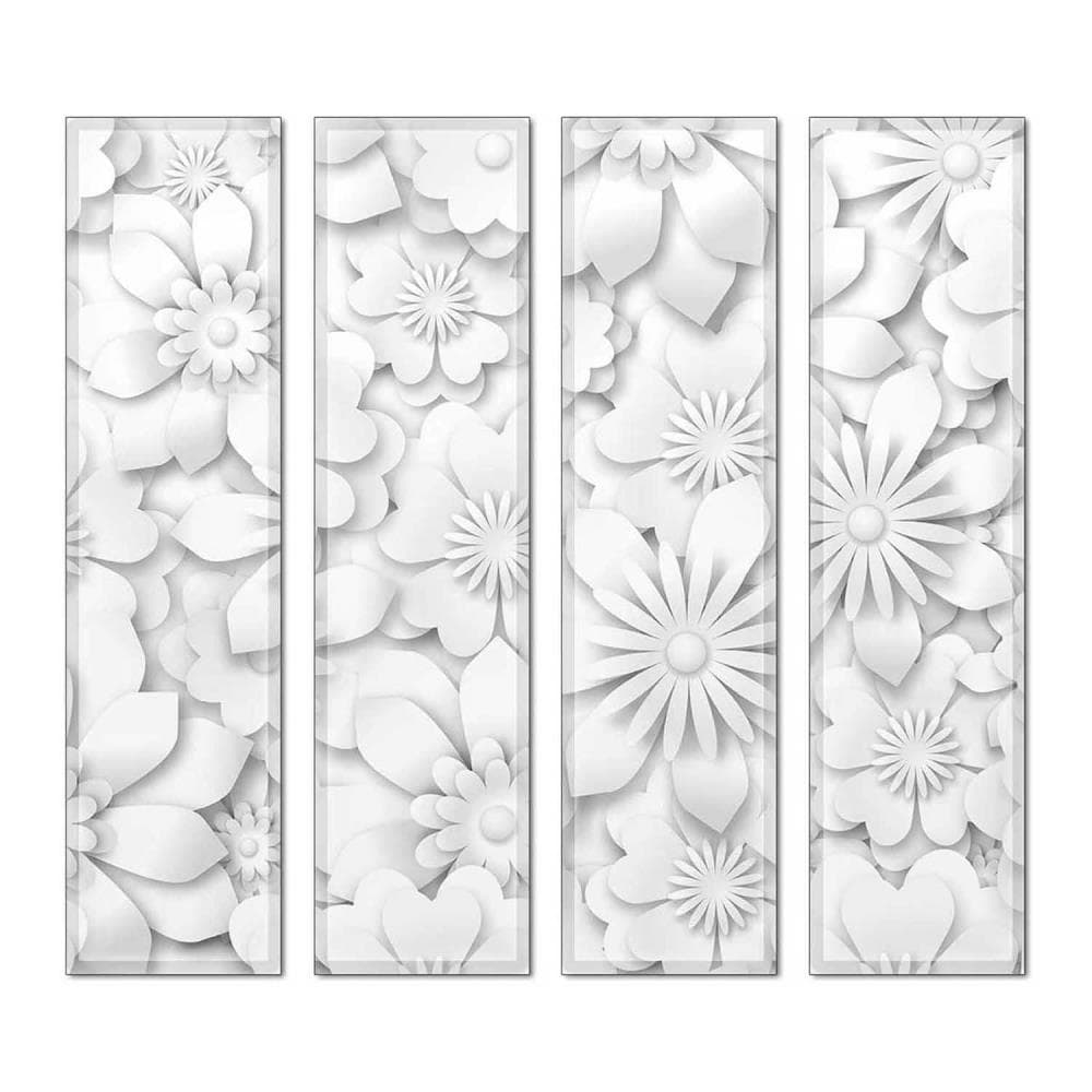 Instant Mosaic 1440102 Upscale Designs 32-Pack Multicolor 3-in x 12-in Glossy Glass Random Wall Tile