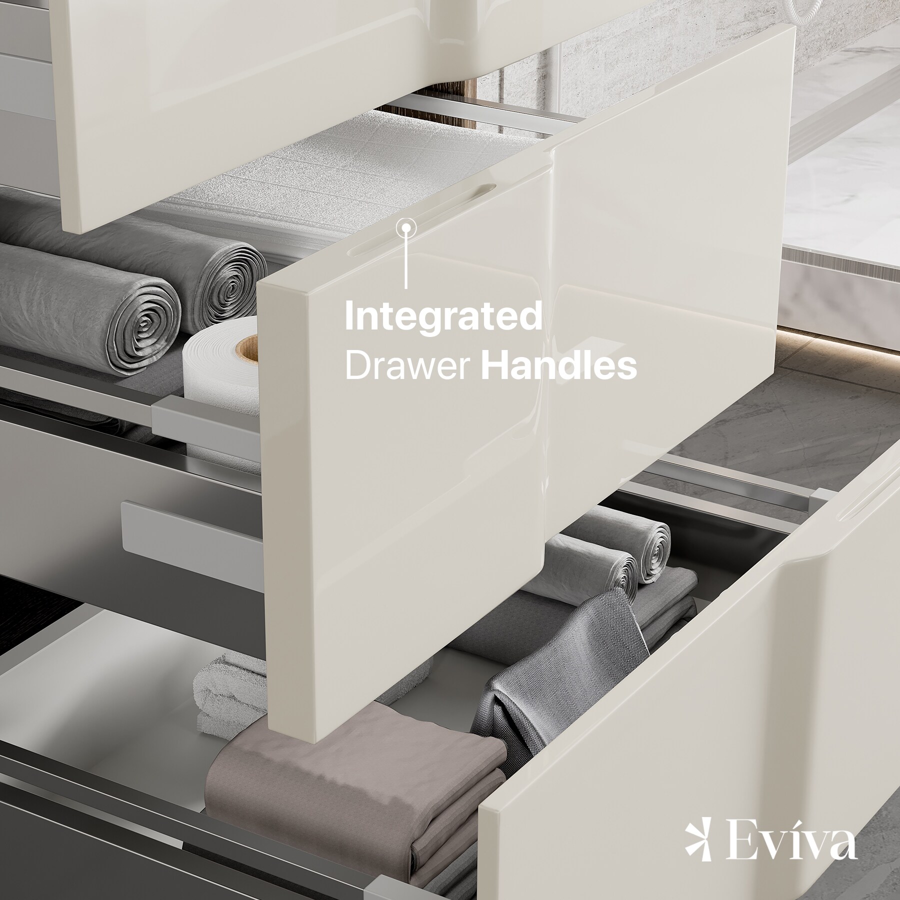 Eviva EVVN566-24WH/BG Bath-Vanity-Combo - View #5