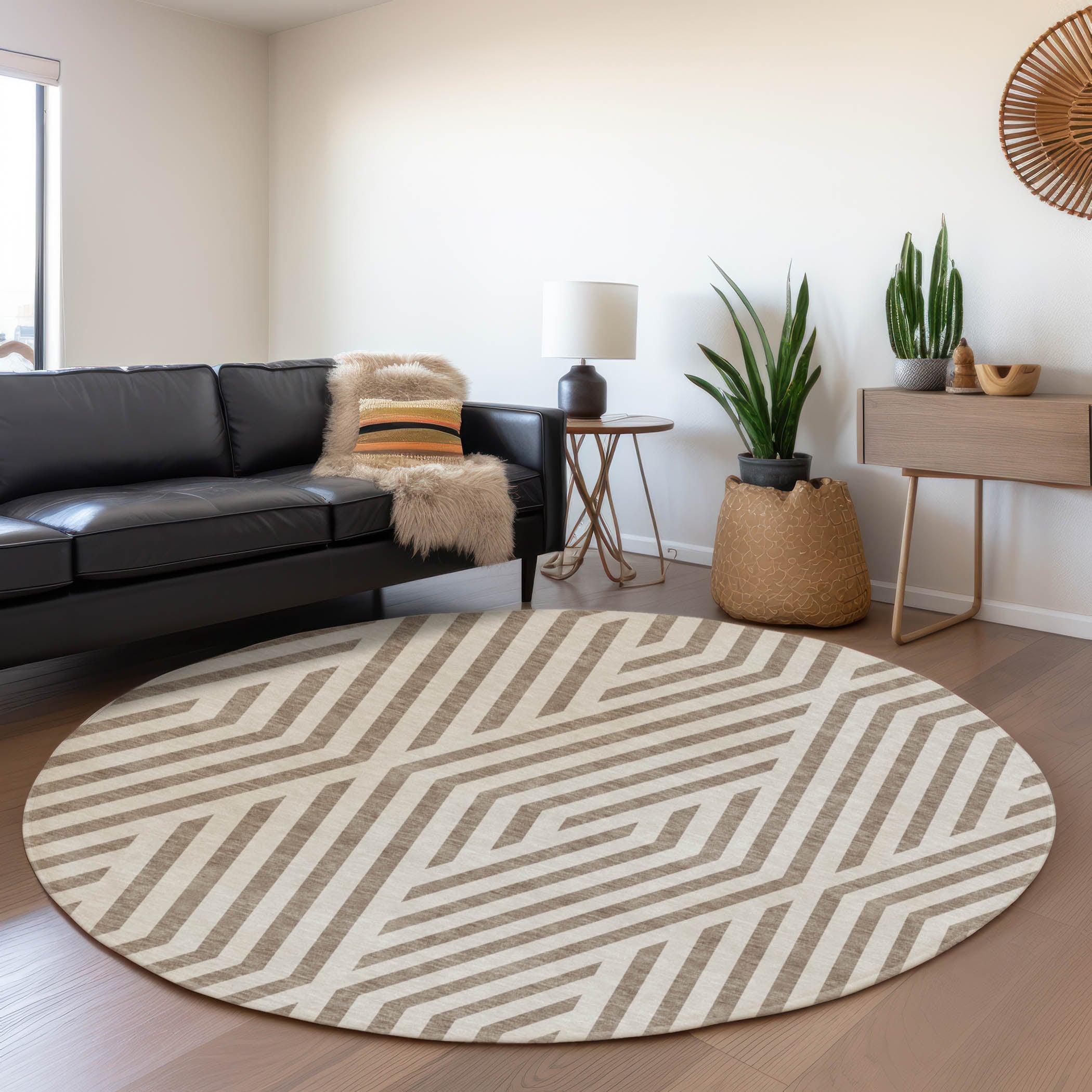 Addison Rugs AMF569TE5X8 Mayfield AMF569TE 5 x 7 (ft) Loomed Polyester Teal Rectangular Indoor Geometric Machine washable Area rug