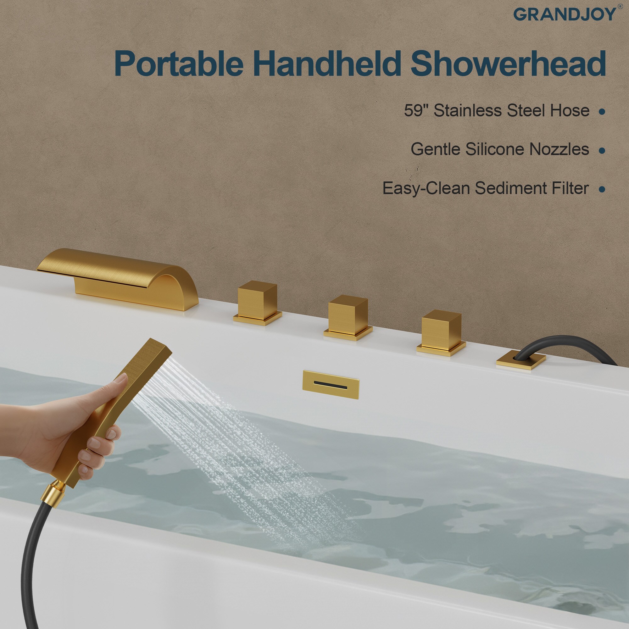 GRANDJOY SGF11GJ-59GD Roman-Tub-Faucets - View #8