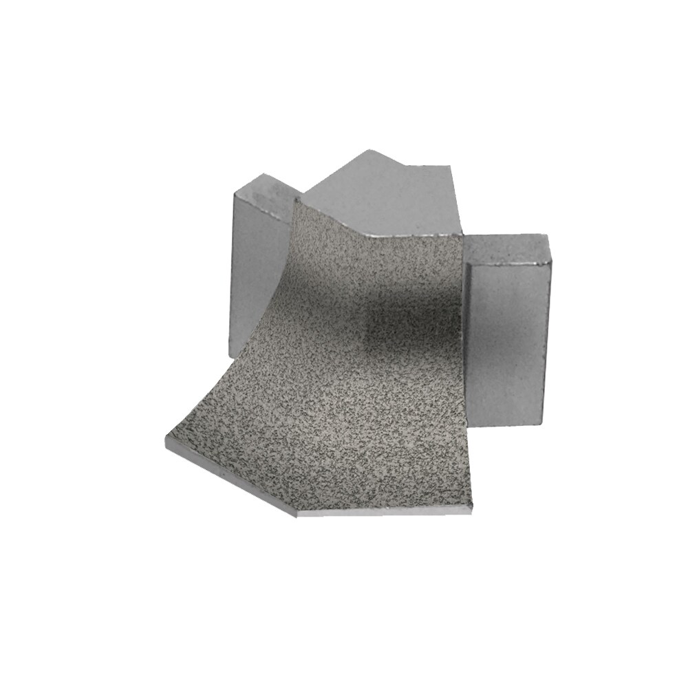 Schluter Systems E135/AHKA/TSG Dilex-AHKA 0.563-in W x 1.0-in L Pewter textured color-coated aluminum Aluminum Outside corner Tile Edge Trim