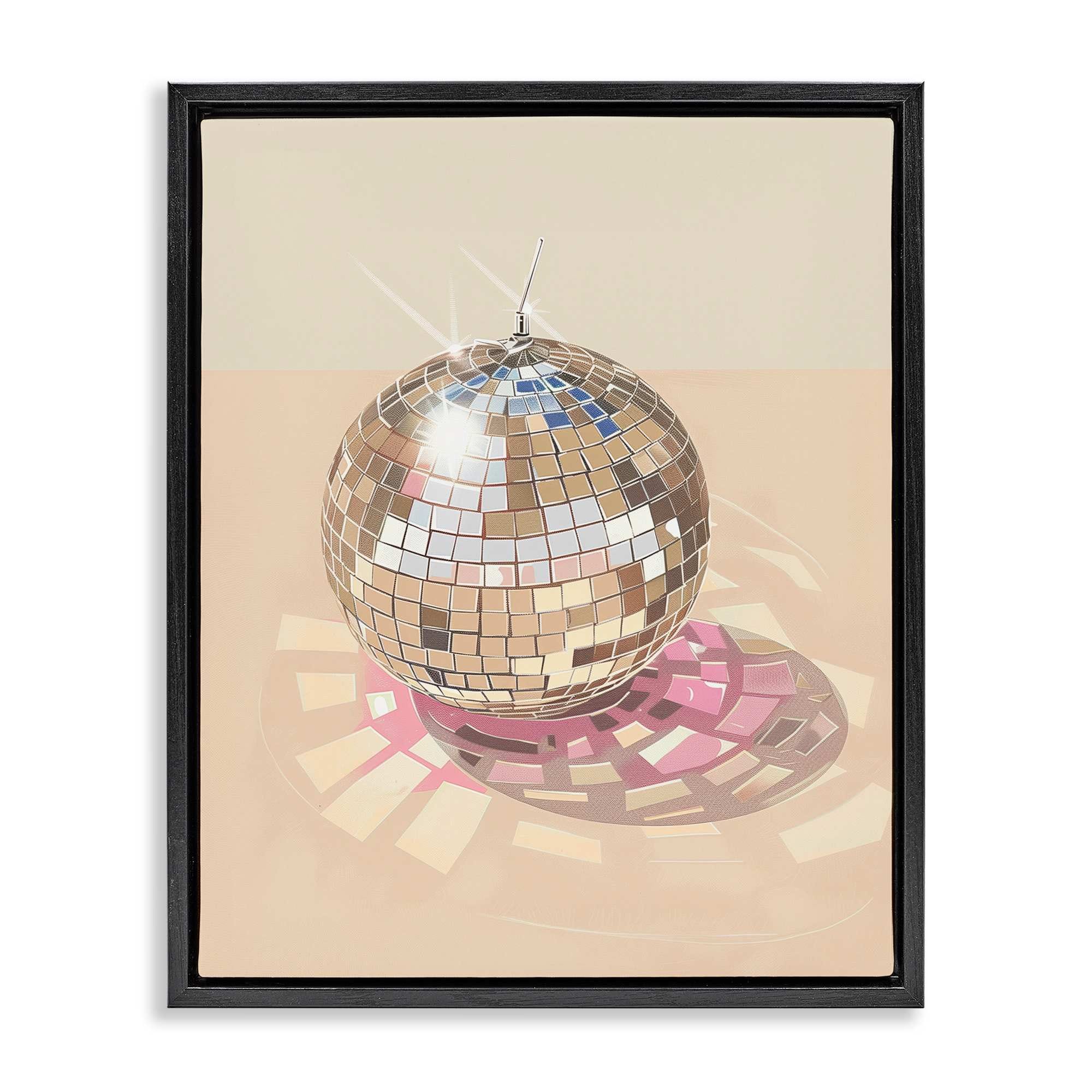 Stupell Industries BT-618-FFB-24X30 Dazzling Disco Ball Refraction Floating Frame design by Arlington Prints